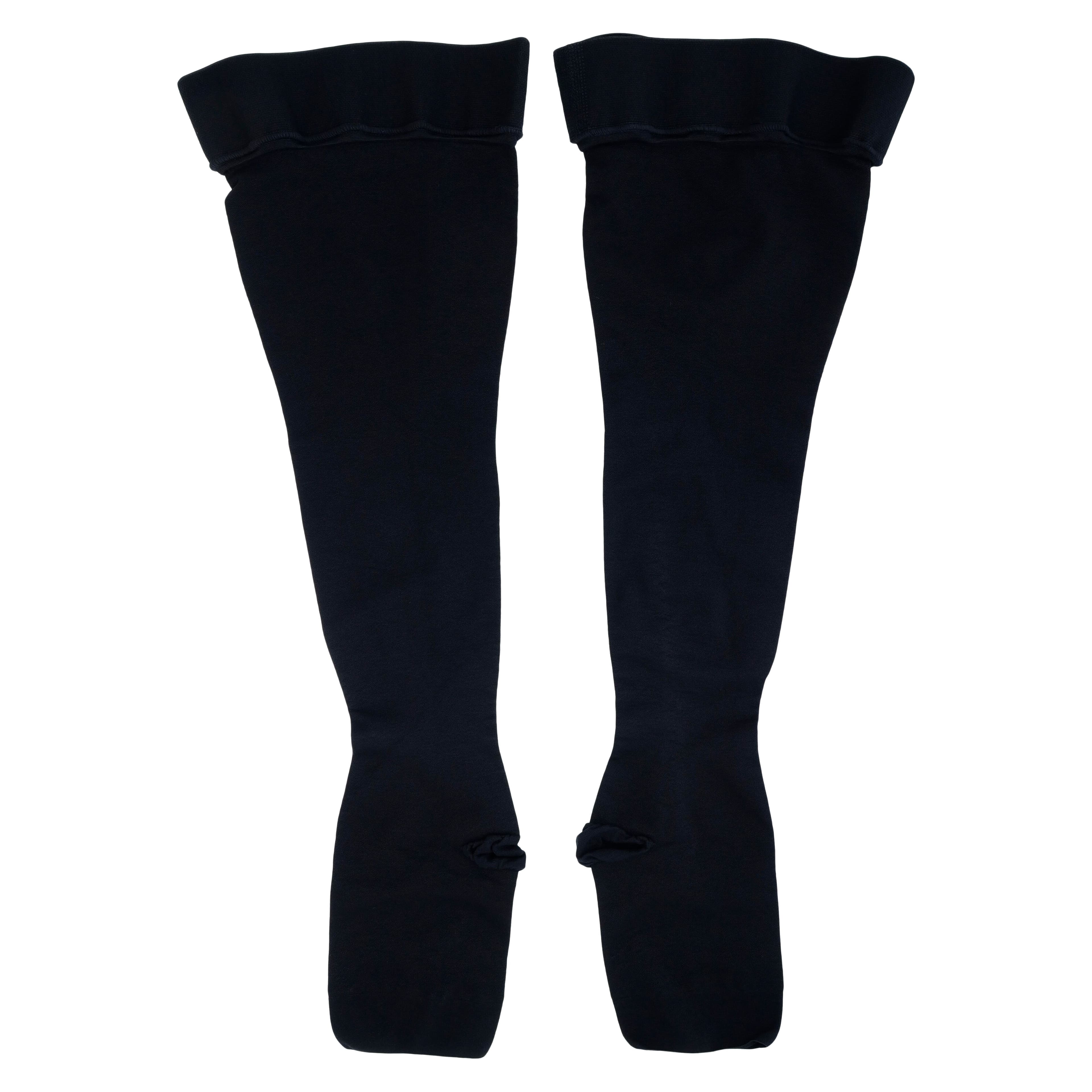 Jobst Relief Compression Stocking, Thigh High, Open Toe, Large, 20-30 mmHg, Black thumbnail 2