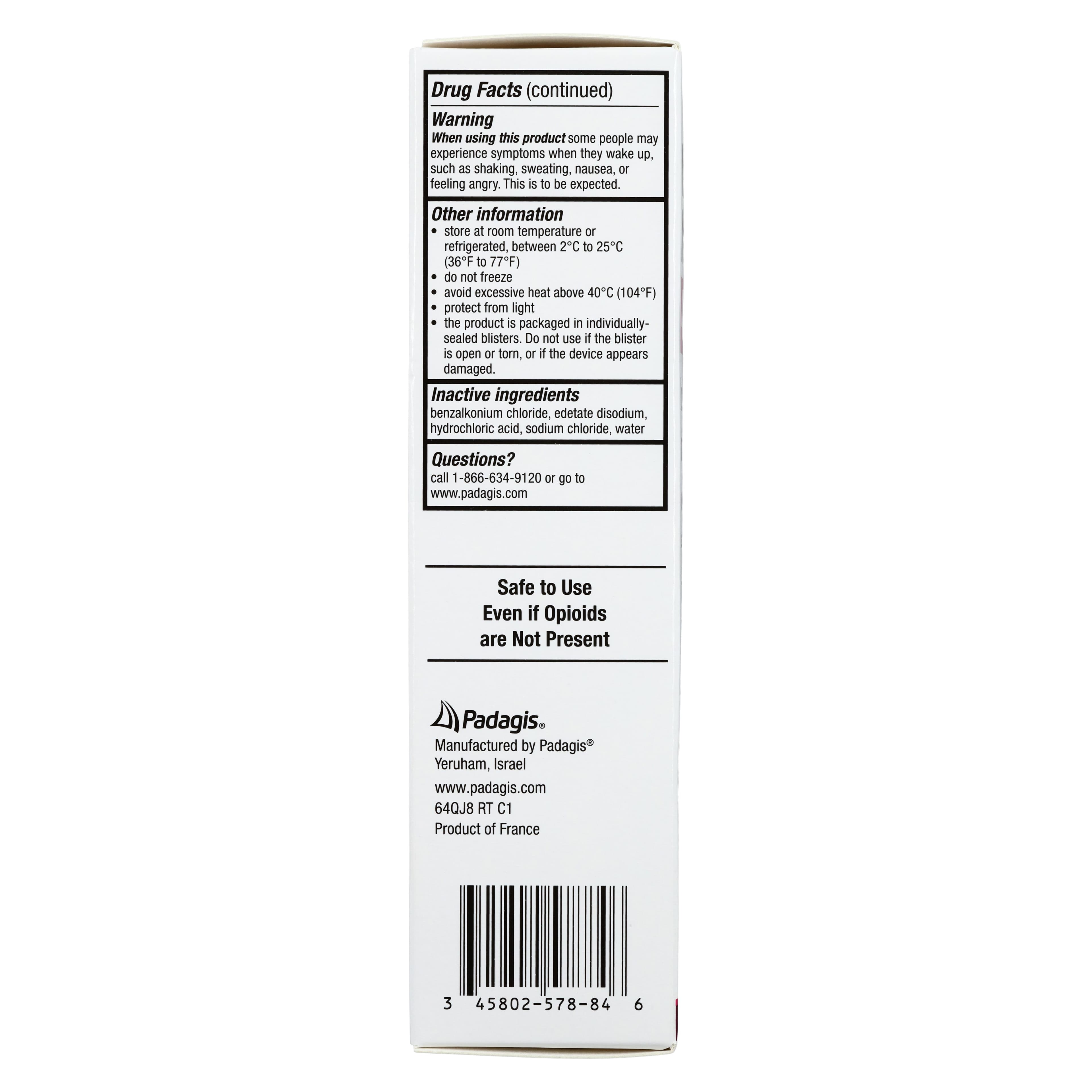 Naloxone HCl Nasal Spray OTC, 4mg/0.1mL, 2/Box thumbnail 6