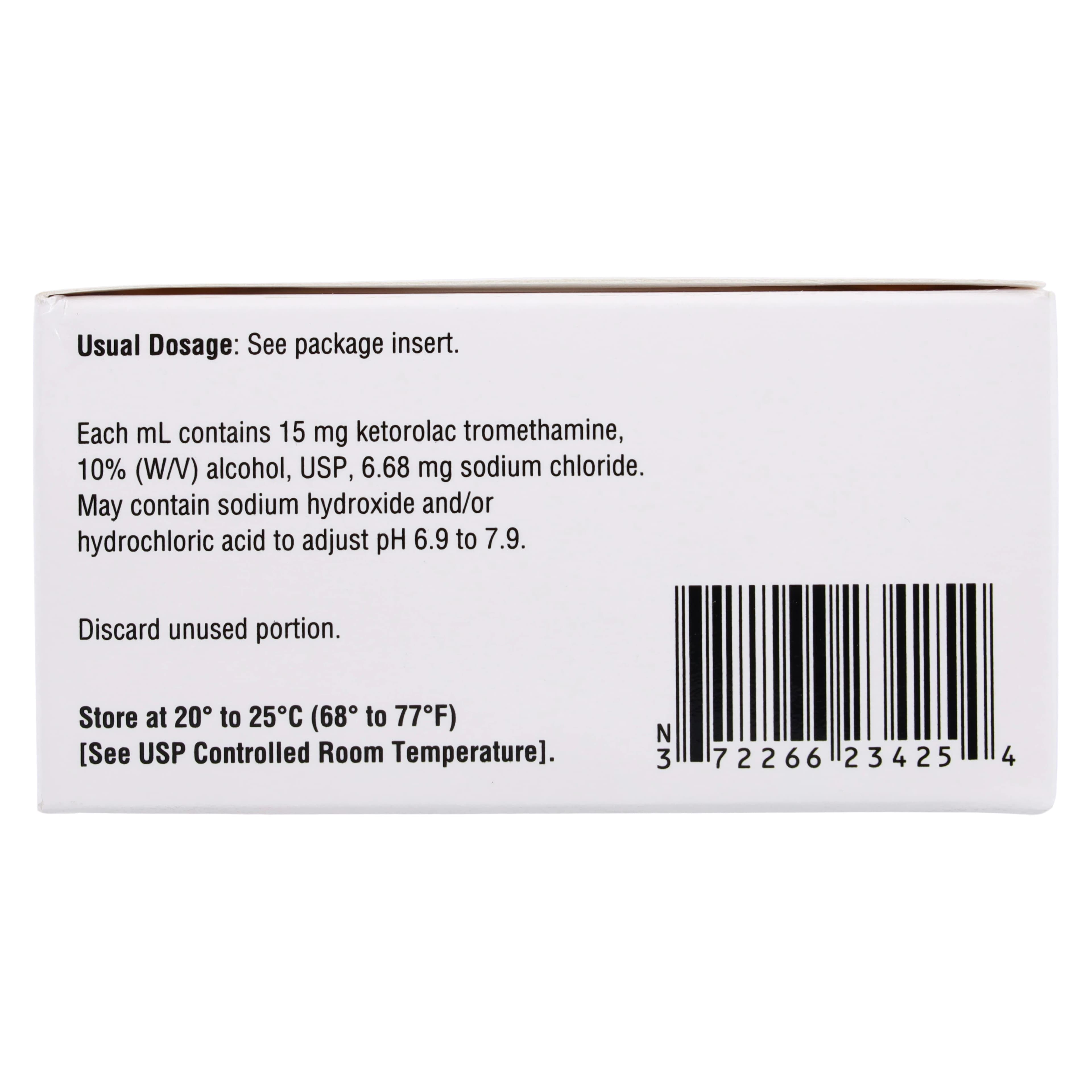 Ketorolac Injection 15mg/mL SDV 1mL, 25/Package thumbnail 5