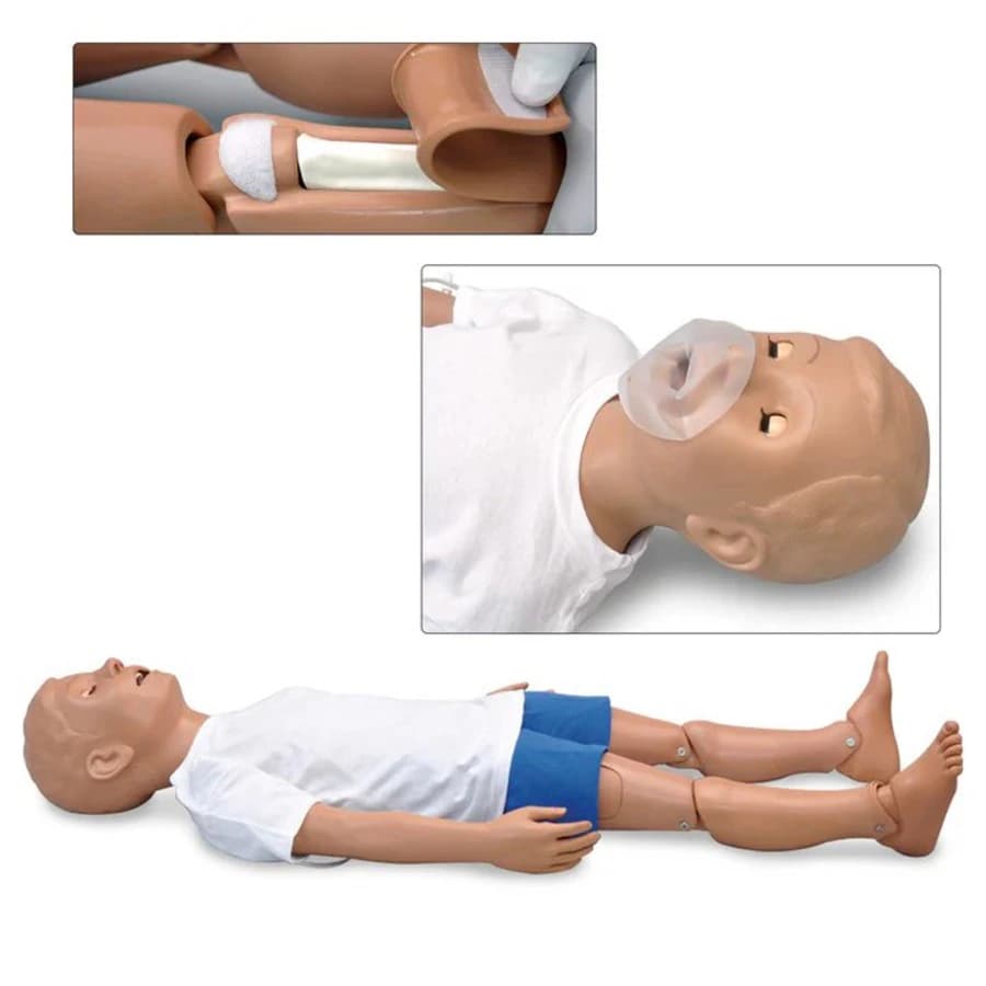 Gaumard Child CPR/Trauma Simulator, Medium, 5 Years Old, With Carry Bag, 01KWC87QD1PT6CX44W8RH8F818 - Simulator Child CPR/Trauma Lt - Image 1