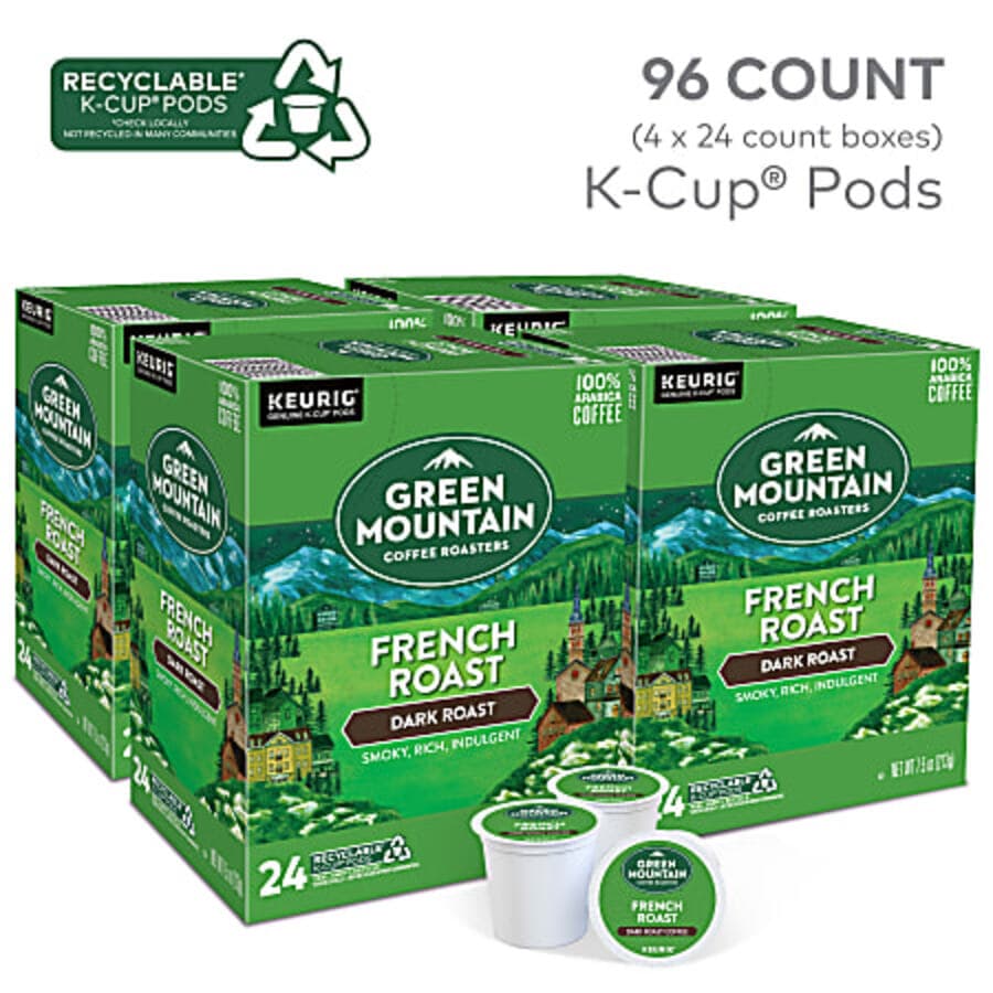 GM Coffee French Roast, 96/Carton - GM Coffee French - Image 1