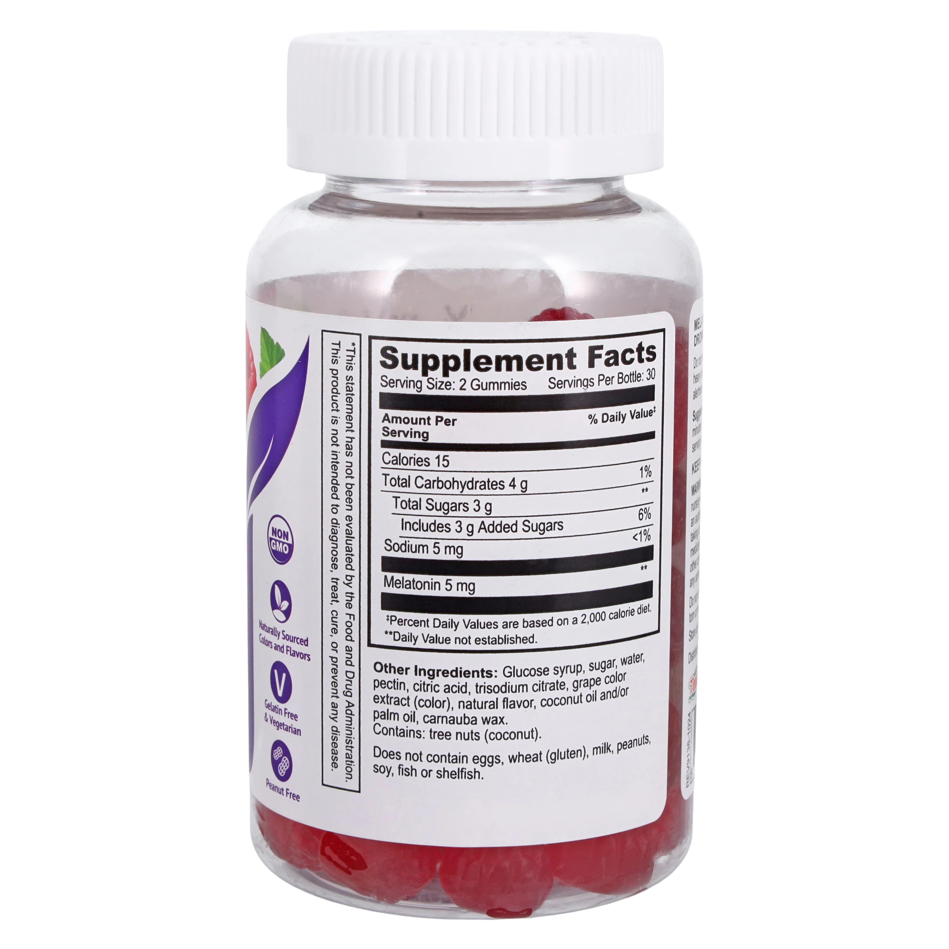 Geri-Care Melatonin Extra Strength Gummy, 5 mg, 60 Gummies per Bottle thumbnail 2