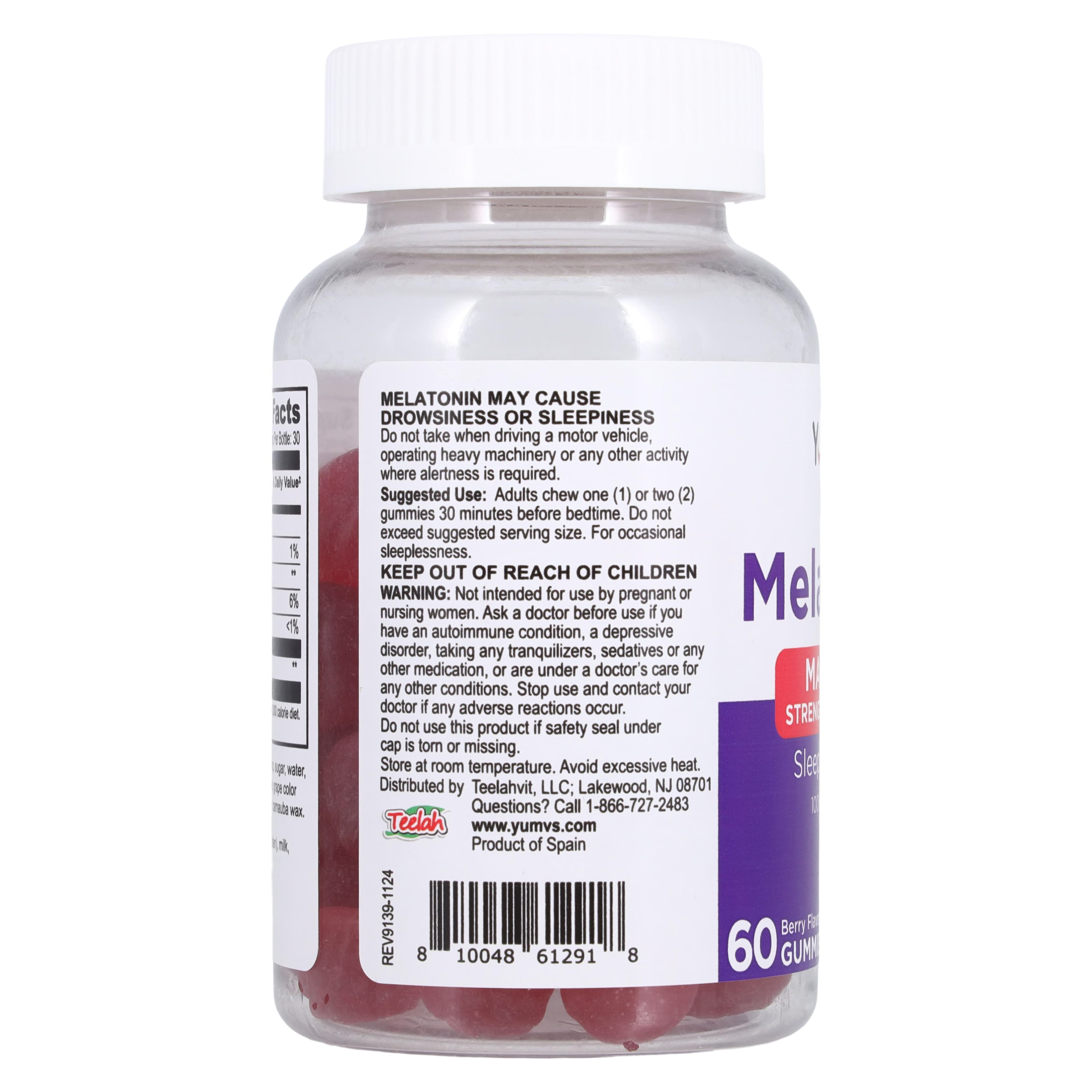 Geri-Care Melatonin Max Strength Gummy, 60 Count Bottle thumbnail 3