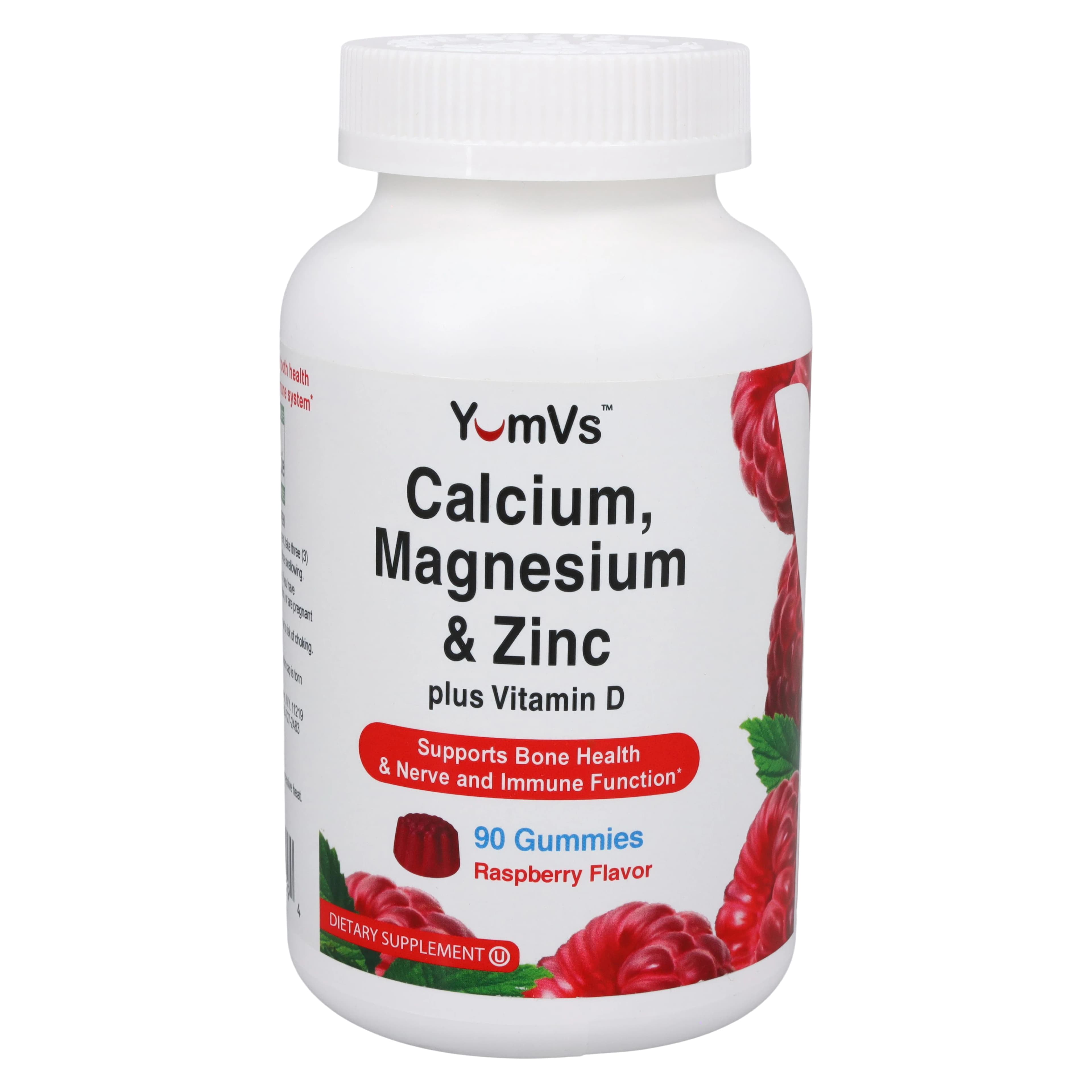 Geri-Care Calcium Magnesium Zinc Gummies, 90 Count Bottle - Calcium Magn & Zinc Vit D - Image 1