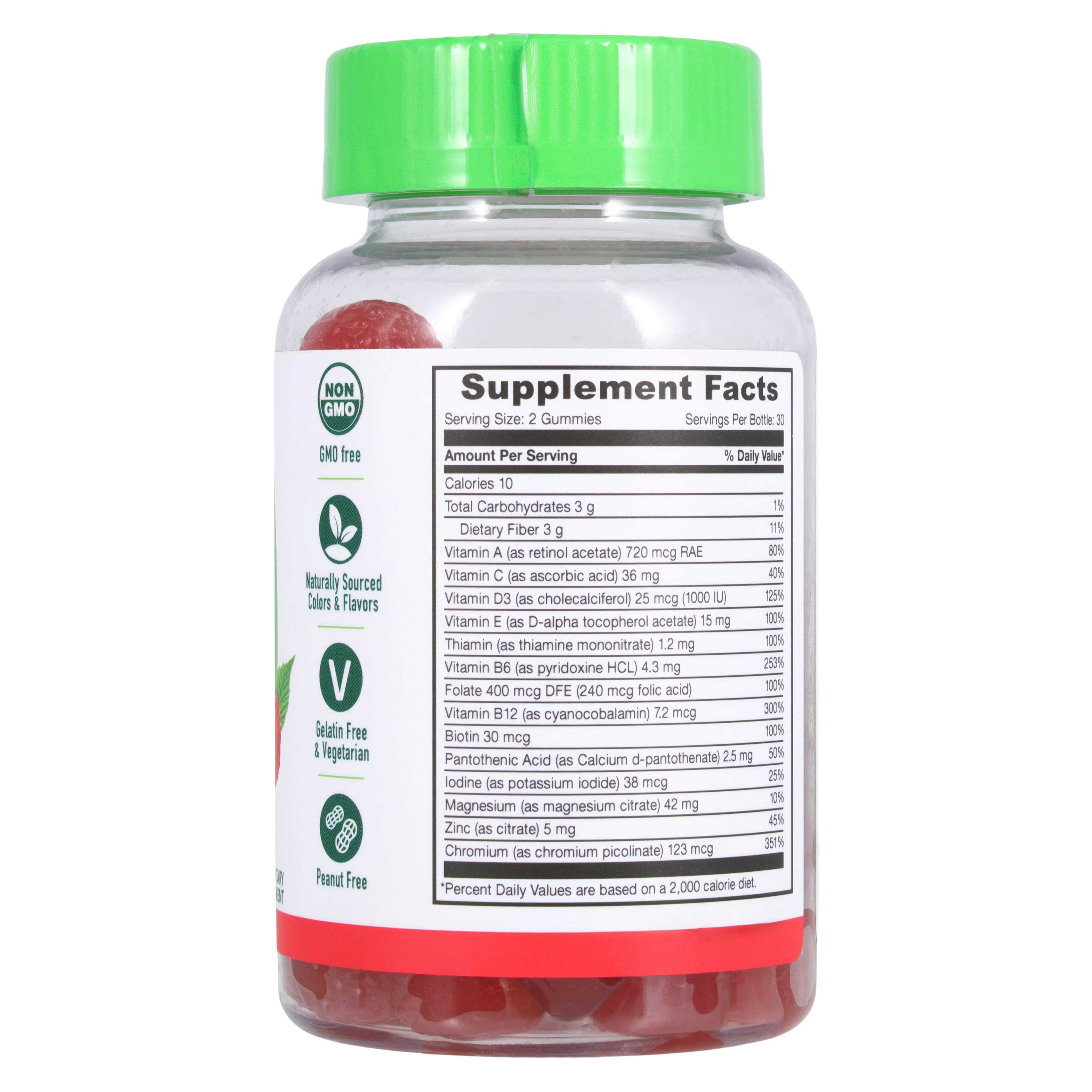 Geri-Care Diabet Multivit Sugar Free Gummy, 60 Count Bottle thumbnail 2