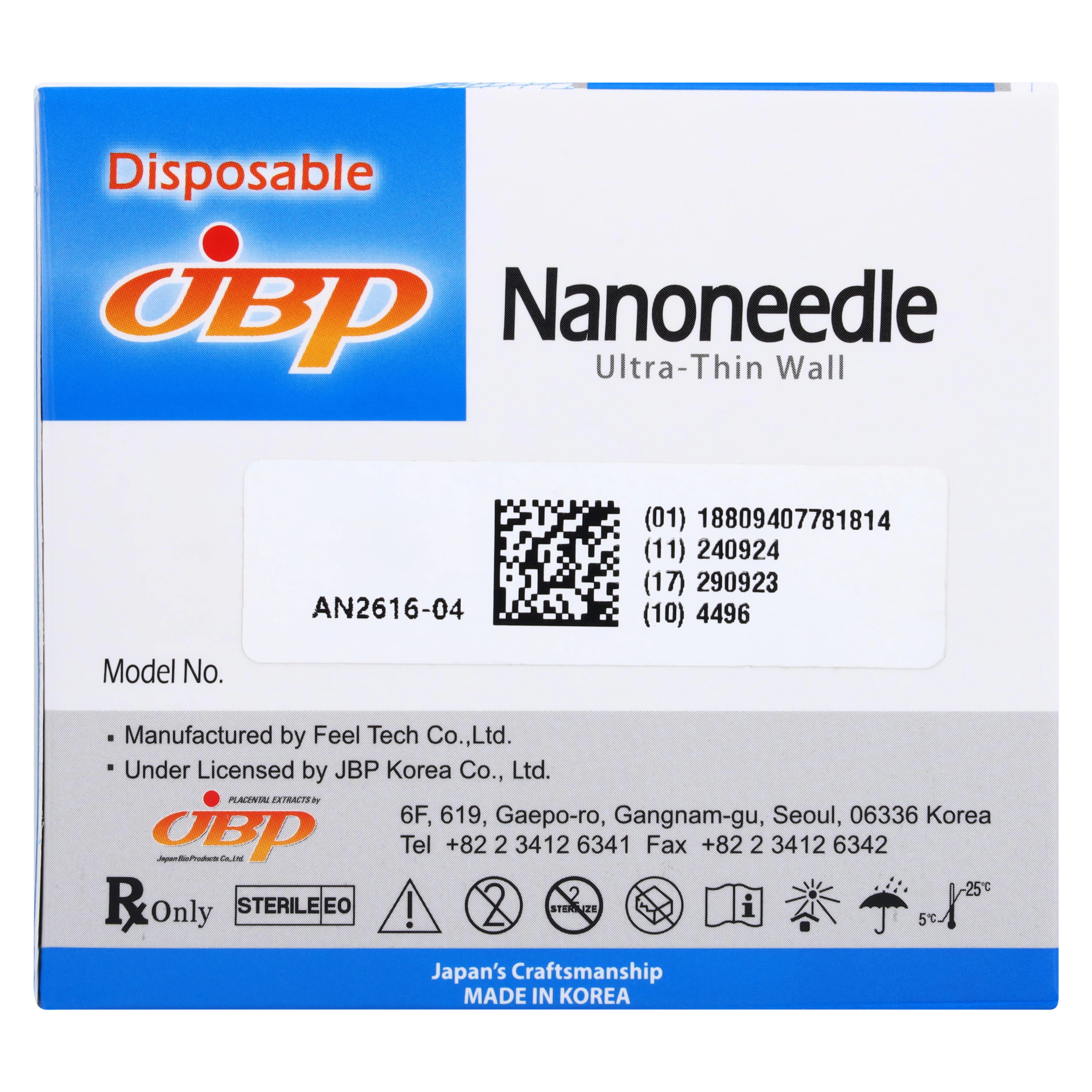 JBP Nanoneedle Ultra-TWall Needle, 33G x 4mm, Standard, 100/Box thumbnail 8