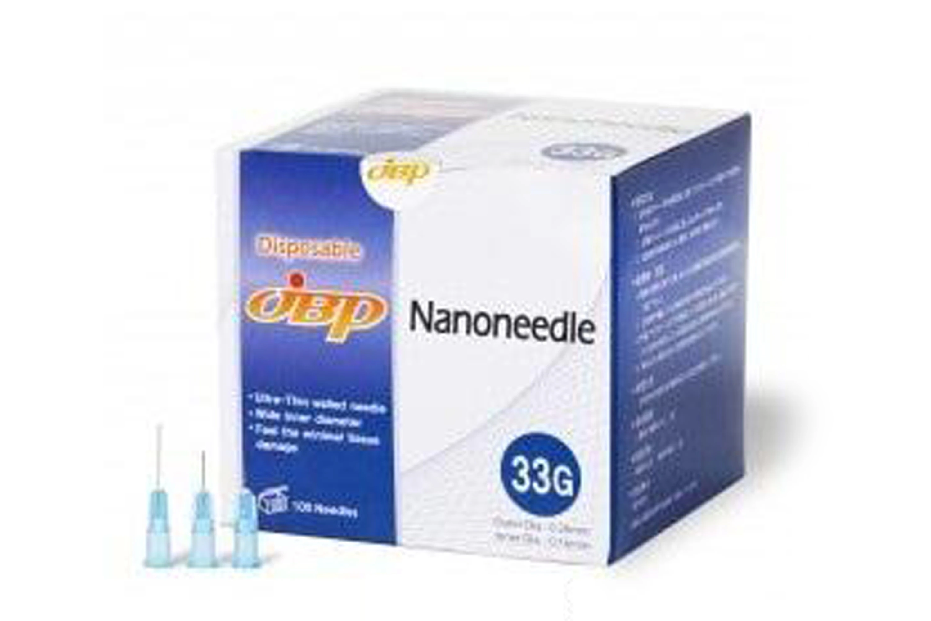 JBP Nanoneedle Ultra-TWall Needle, 33G x 4mm, Standard, 100/Box - JBP Nanoneedle Ultra-TWall Bli - Image 1