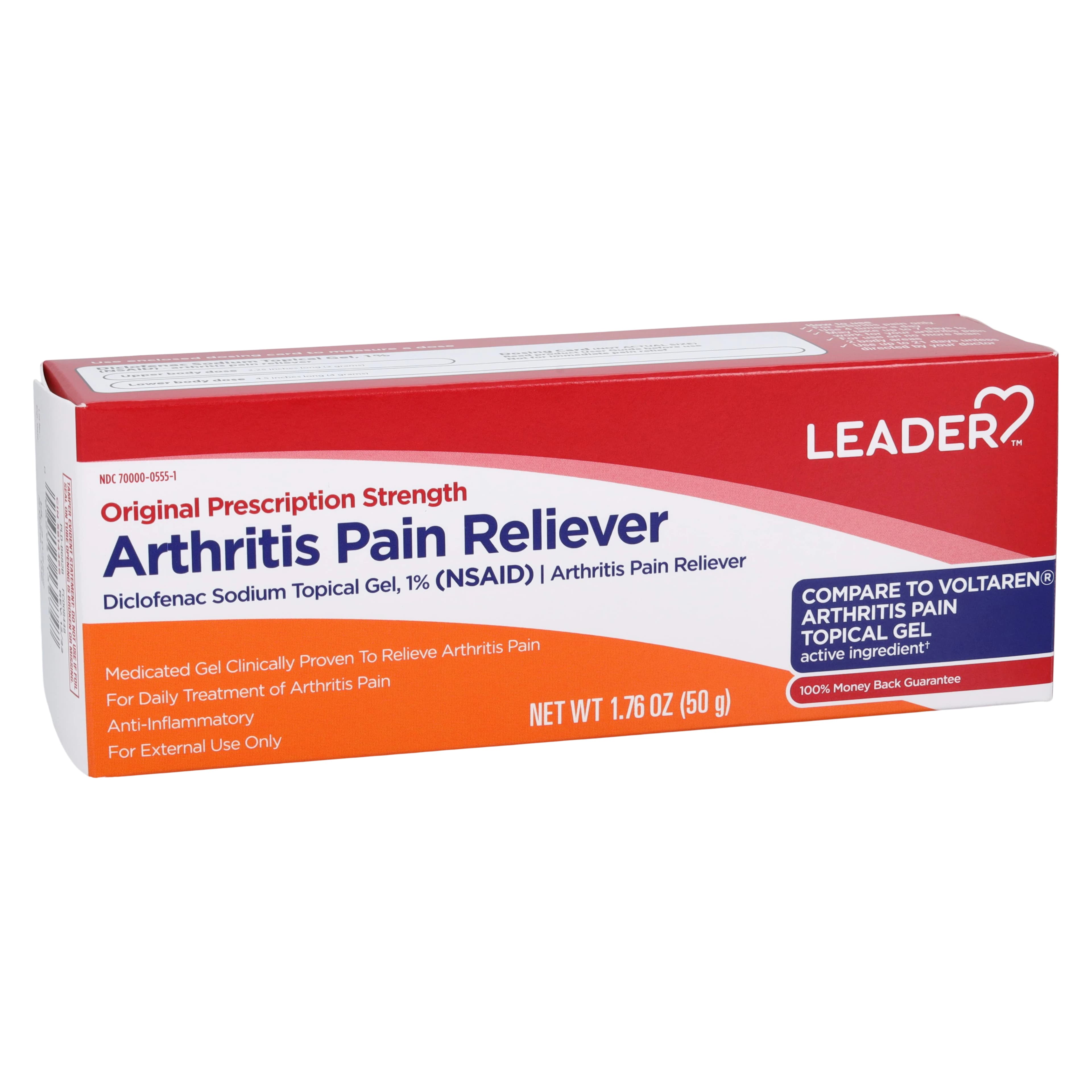 LDR Arthritis Pain Relief Topical Gel, 1% Menthol, 50g Tube - LDR Arthritis Pain Relieve Gel - Image 1