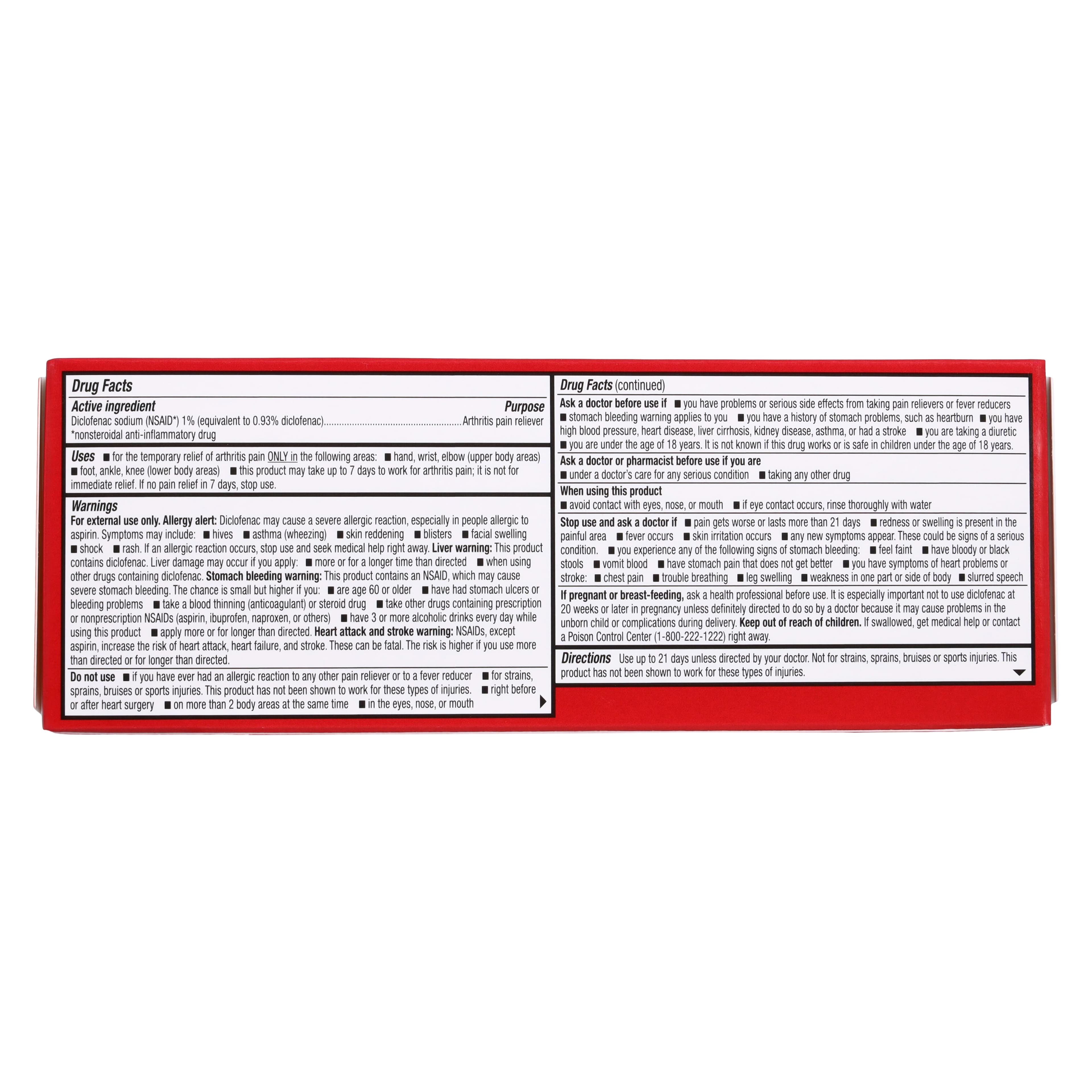 LDR Arthritis Pain Relief Topical Gel, 1% Menthol, 50g Tube thumbnail 2