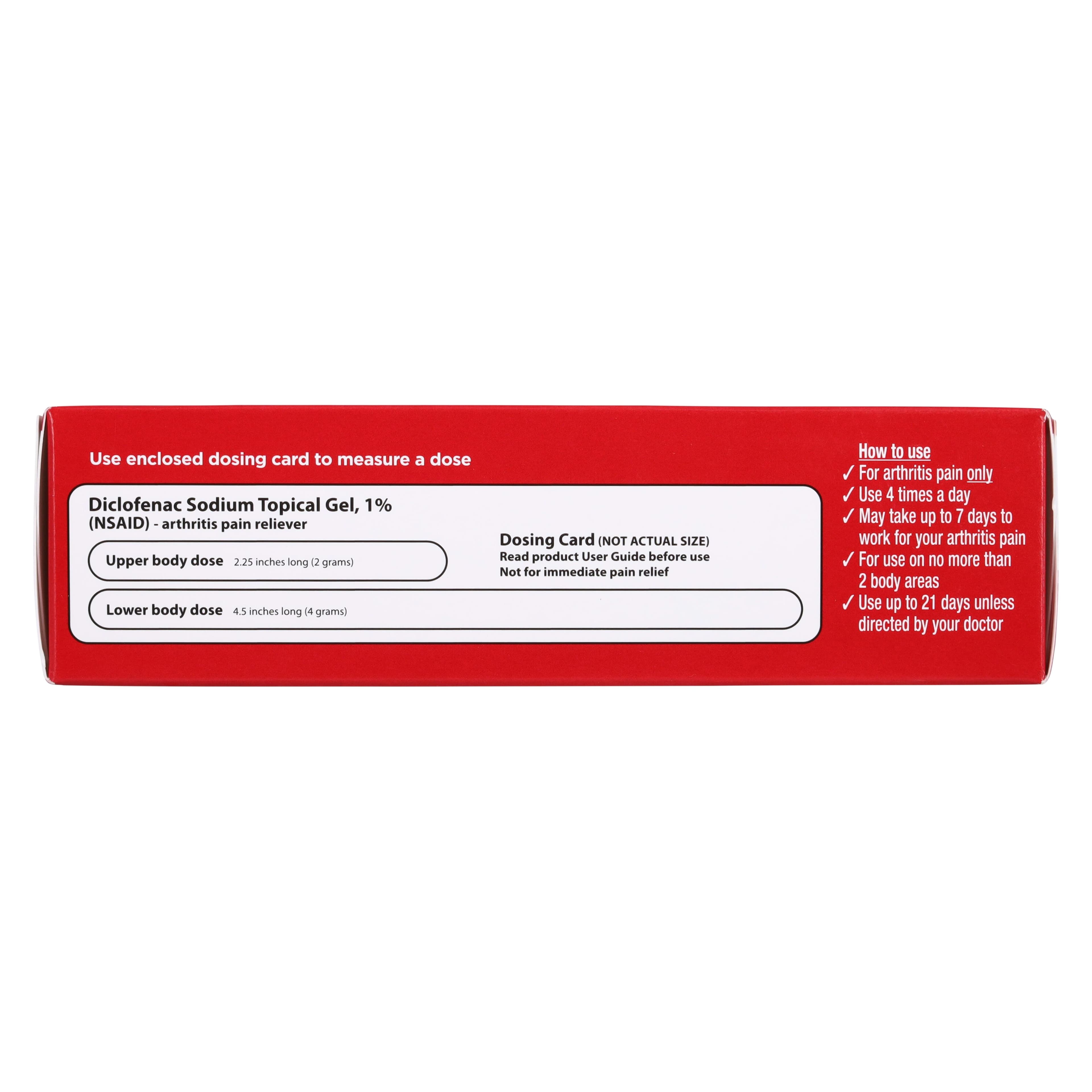 LDR Arthritis Pain Relief Topical Gel, 1% Menthol, 50g Tube thumbnail 4