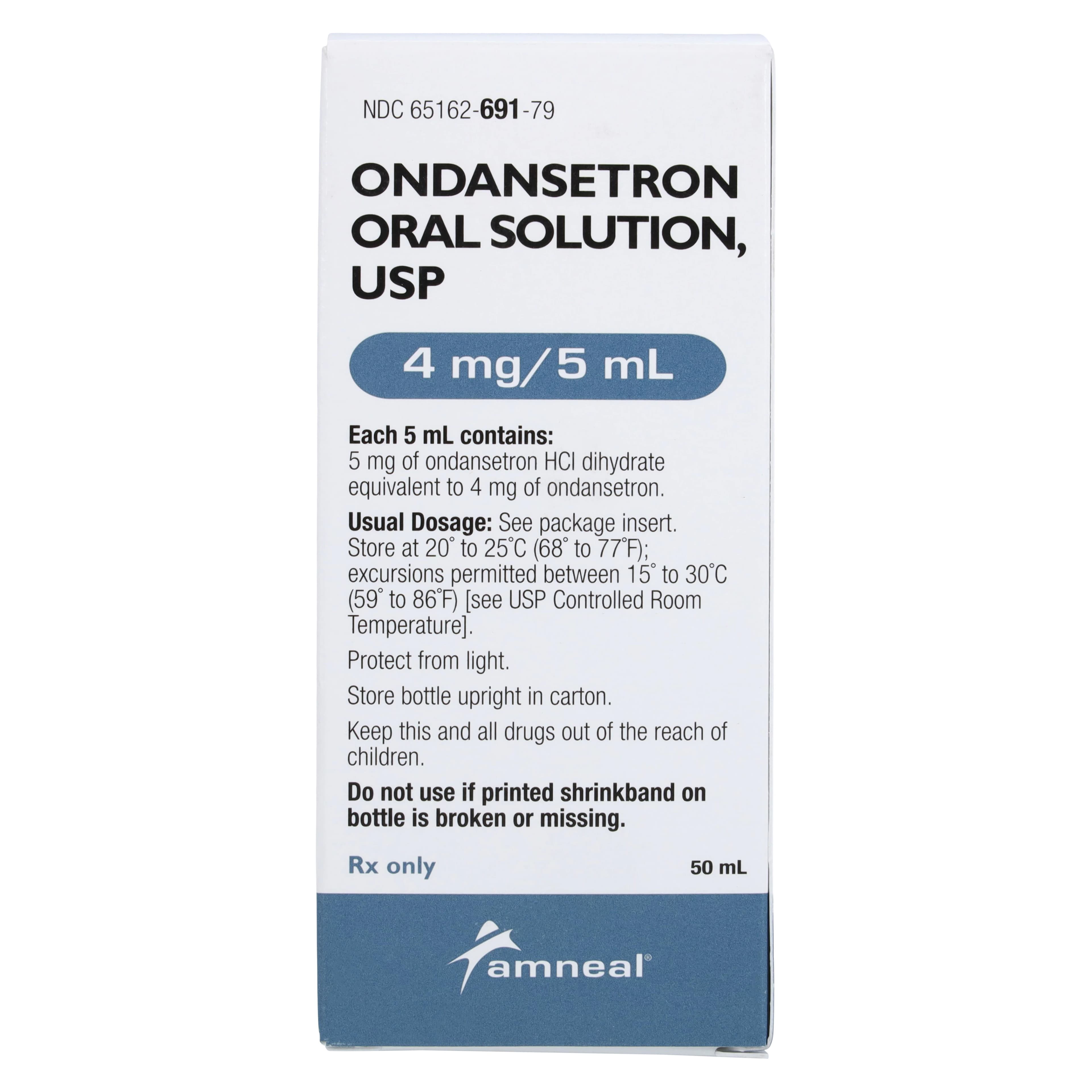Ondansetron HCl Oral Solution, 4mg/5mL, 50mL Bottle, Amneal thumbnail 4
