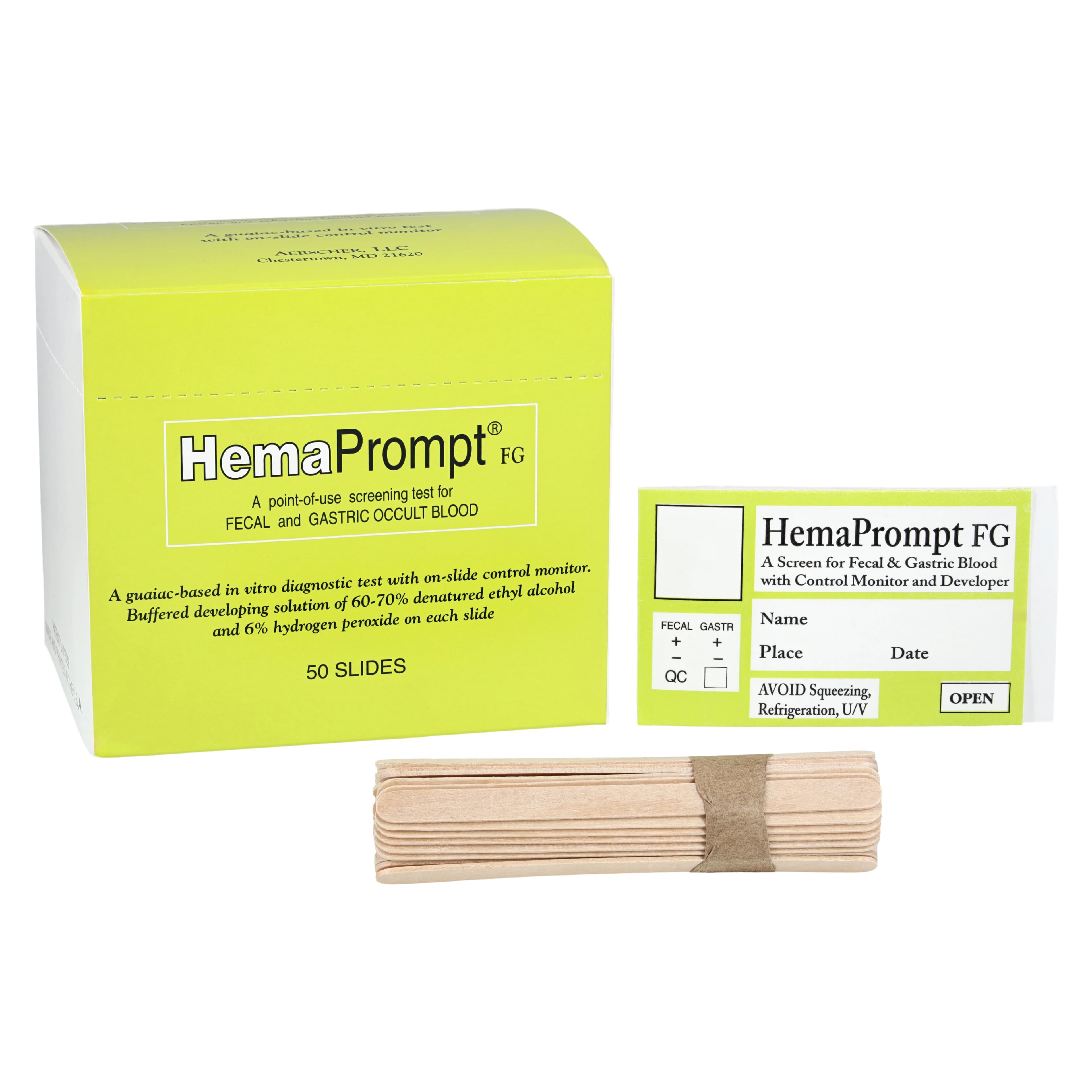 HemaPrompt Fecal / Gastric Occult Blood Test Kit, CLIA Waived, 50 Tests/Box - Hemaprompt Fecal Gastric Test - Image 1