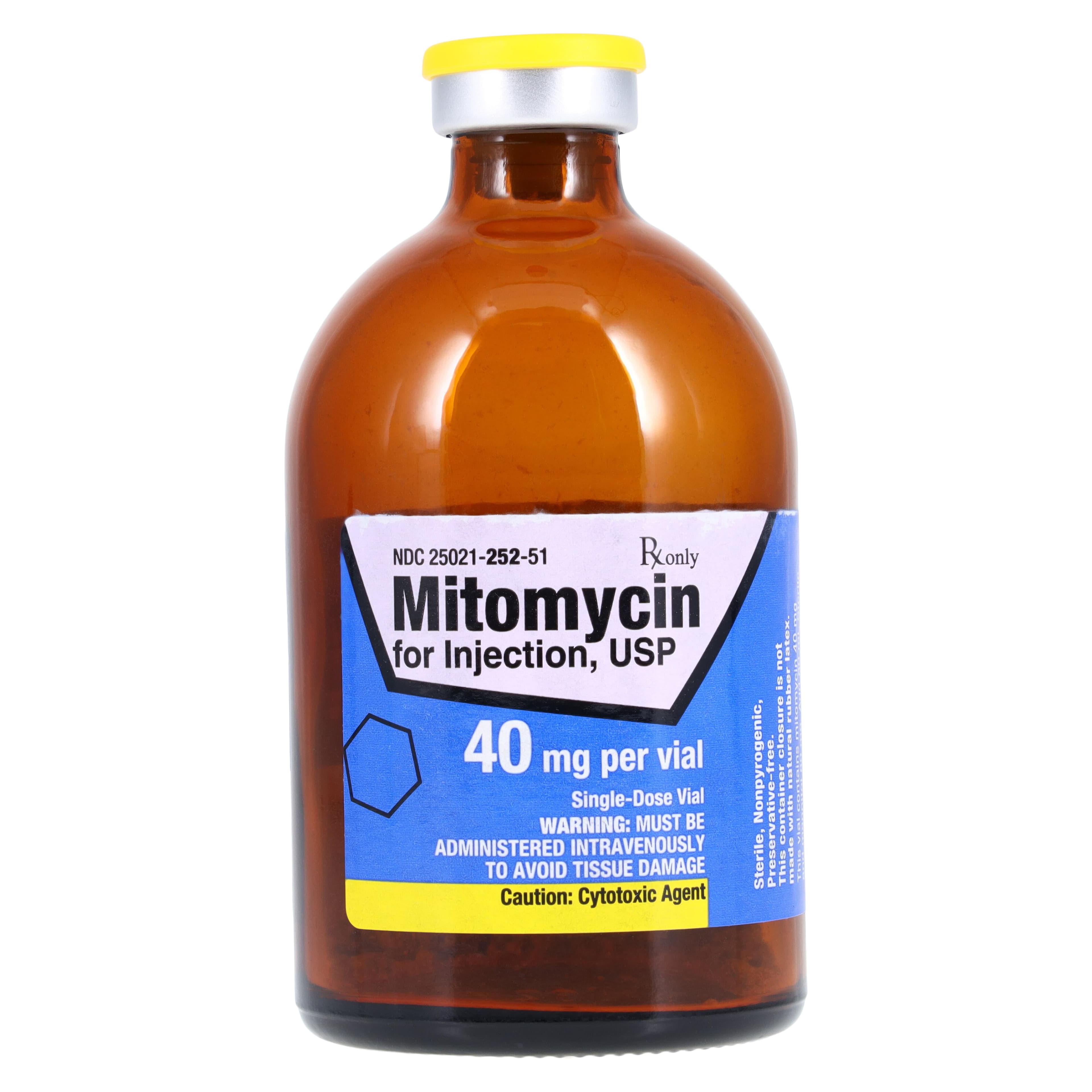 Mitomycin Injection 40 mg/vial, Lyophilized Powder for Solution, Single-Dose Vial, 100 mL, Sagent Pharmaceuticals thumbnail 2