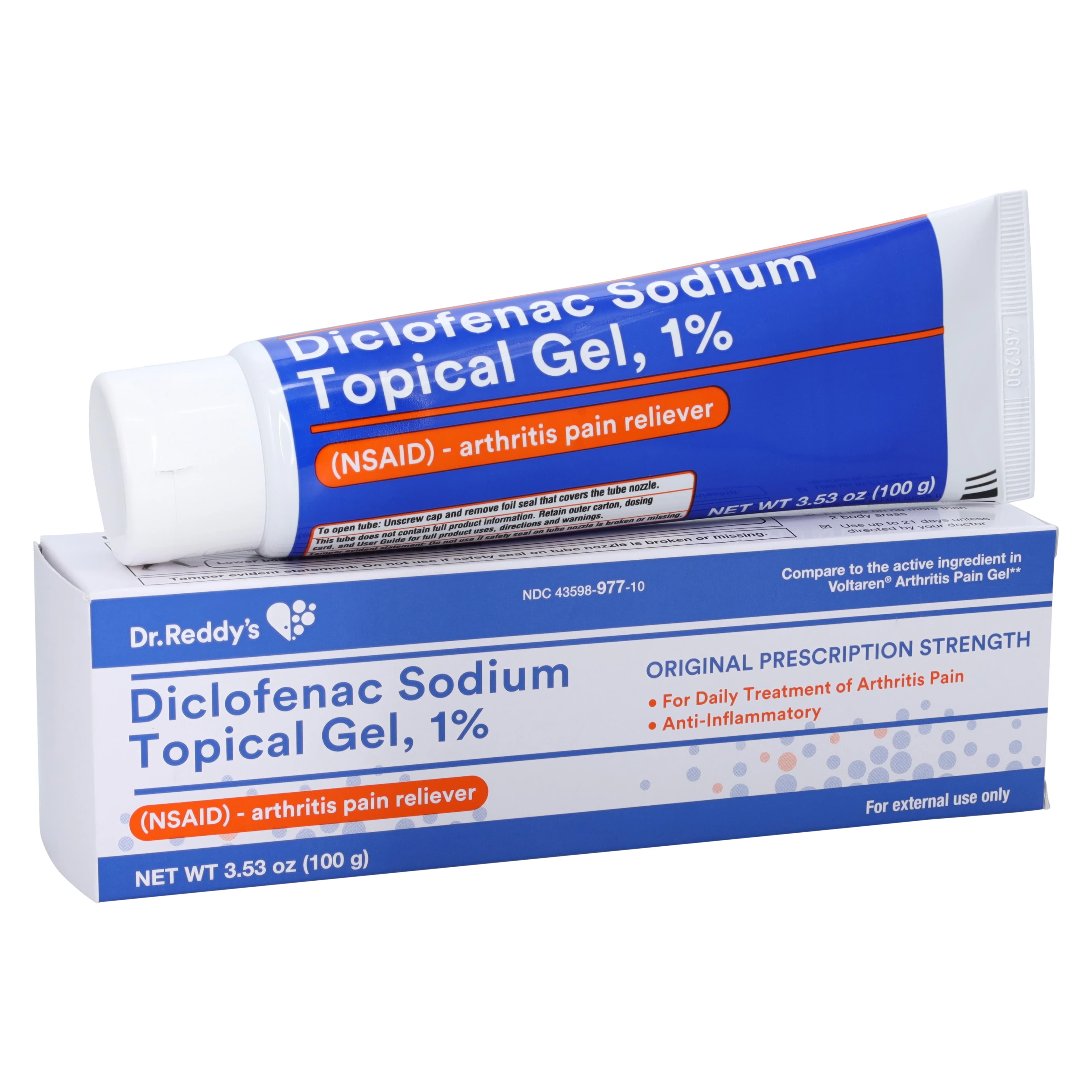Diclofenac Sodium Topical Gel 1%, 100g Tube, OTC - Diclofenac Sod Topical Gel OTC - Image 1