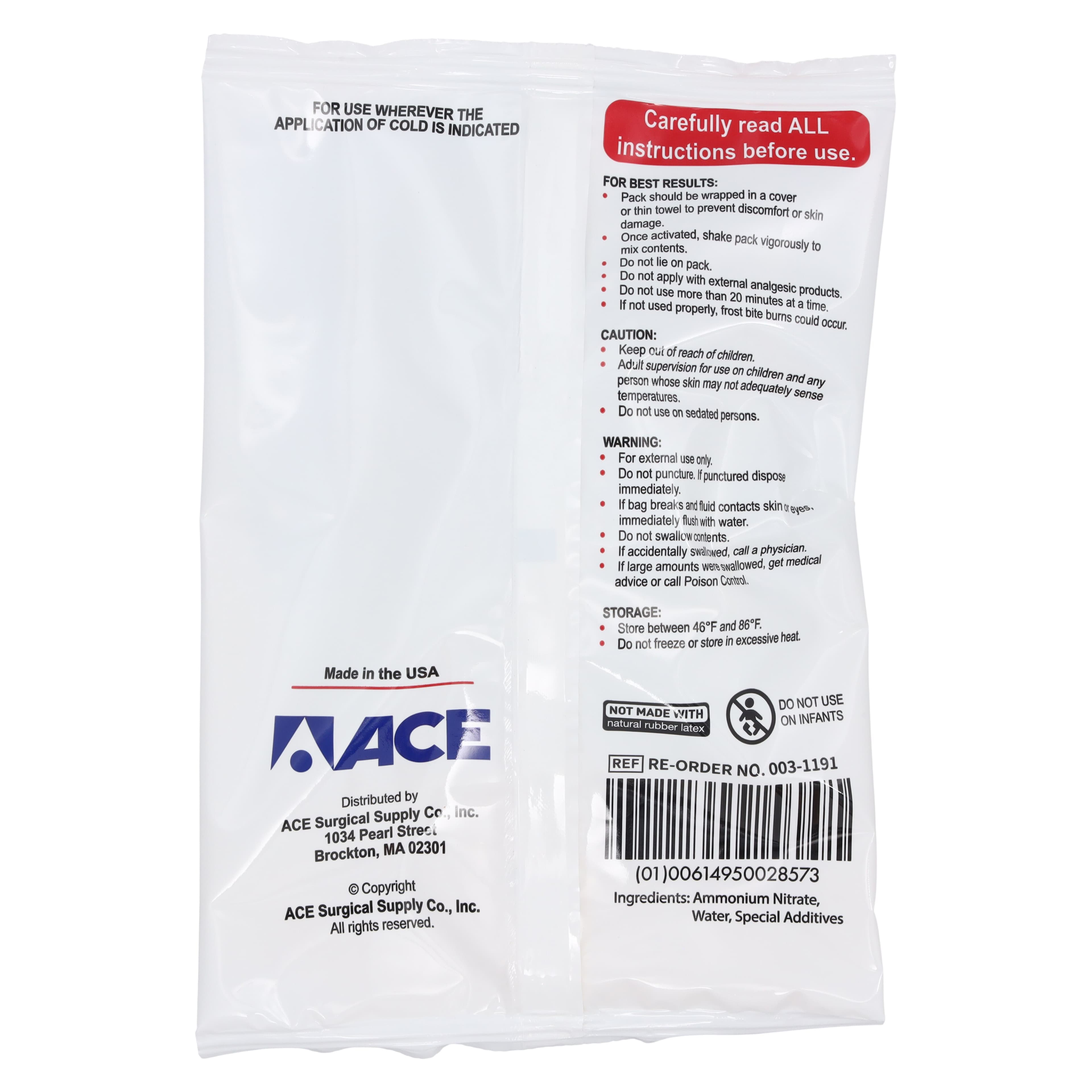Ace Surgical Instant Ice Pack, 6x9 Inch, Large thumbnail 3