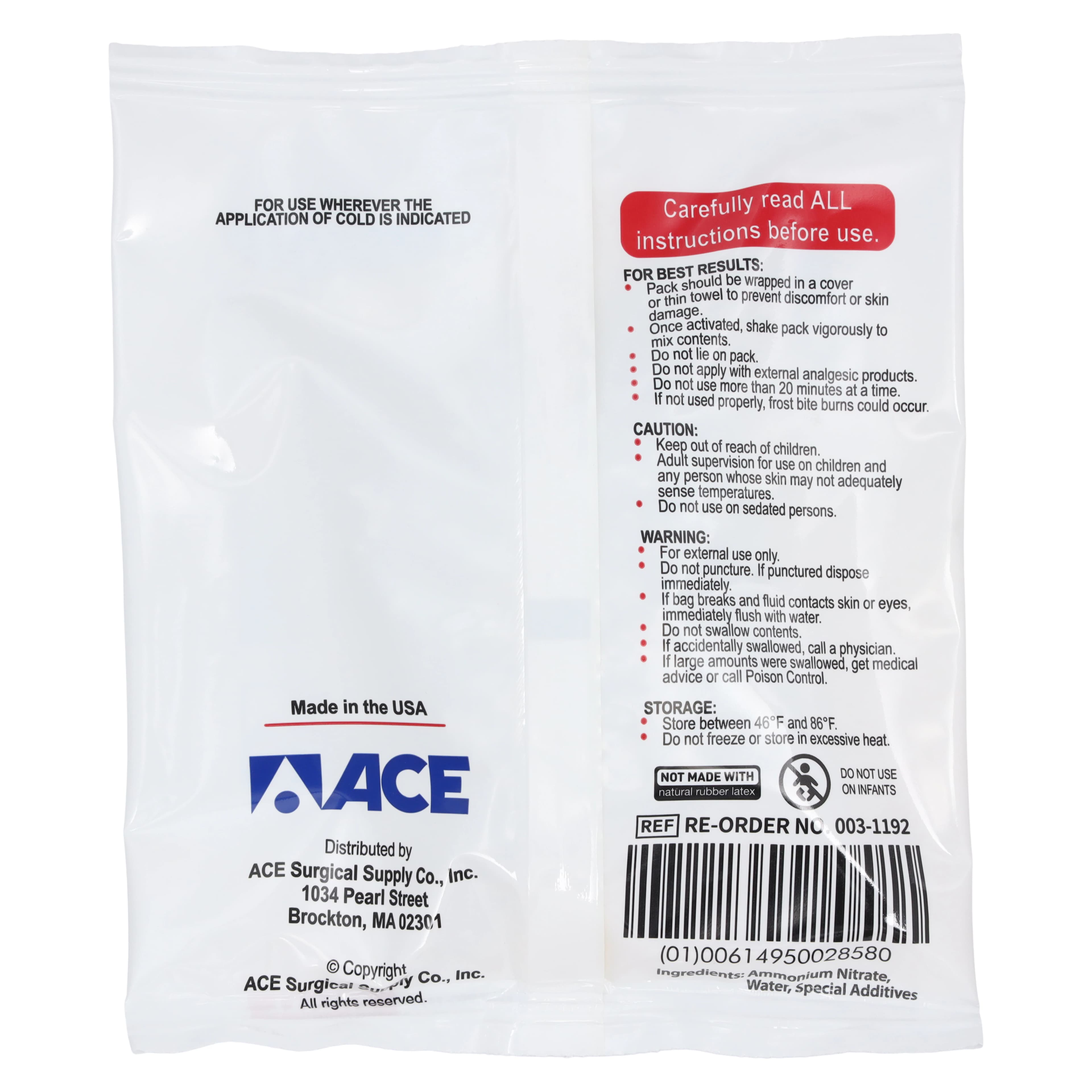 Ace Surgical Instant Ice Pack, 5x7 inch, Small thumbnail 3