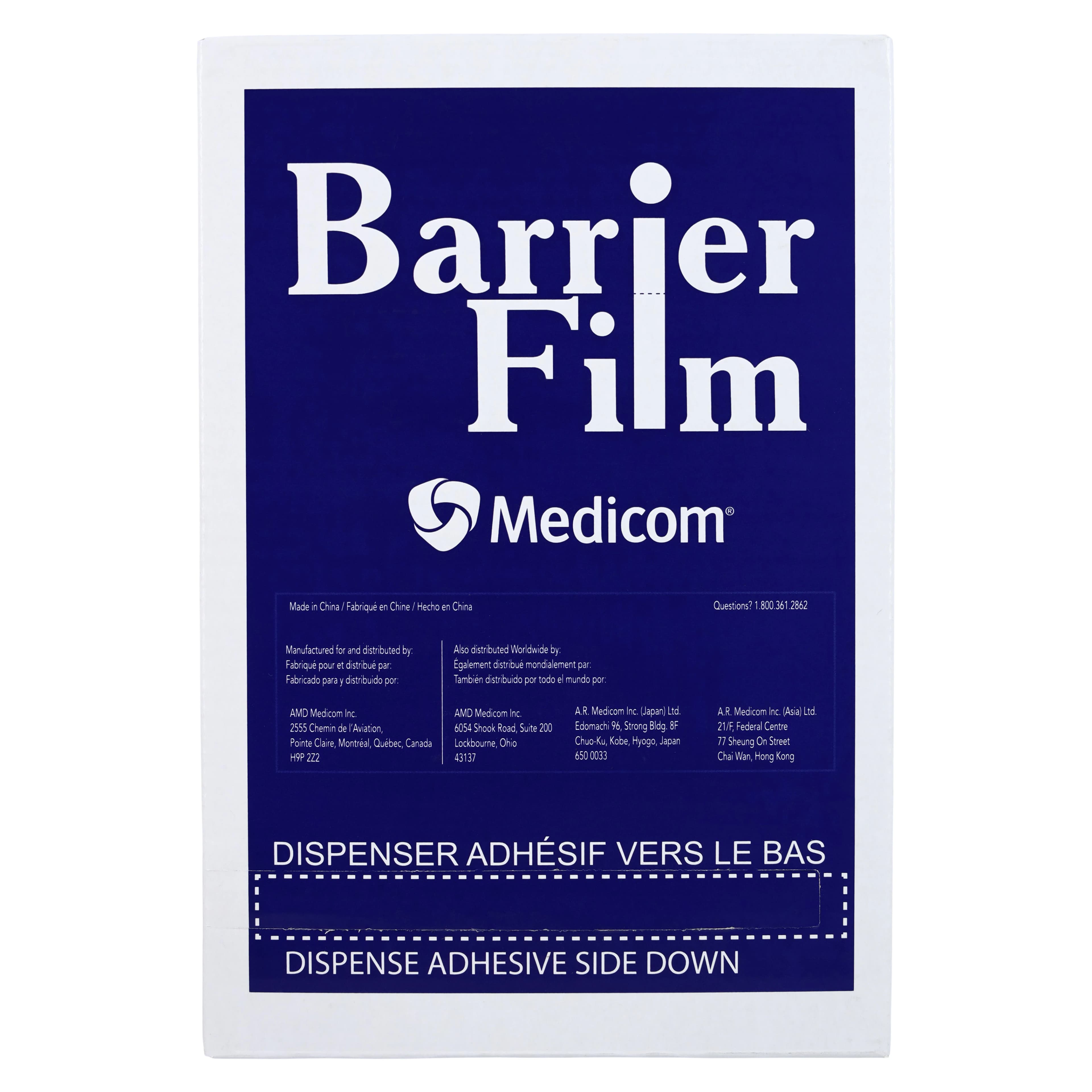 Medicom Long-Lasting Barrier Film, 4" x 6", Blue, 1200 Sheets/Roll, 5050 thumbnail 3