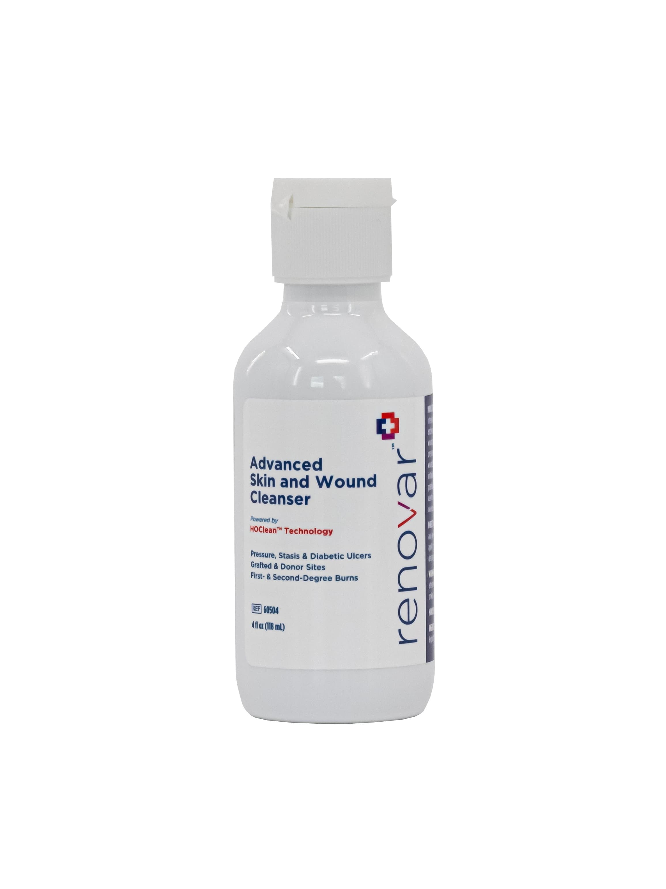 Renovar Wound Cleanser, 4 oz Flip-Top Bottle, Hypochlorous Acid/Sodium Chloride, Non-Sterile, Clear, Disposable, 12/Case thumbnail 2