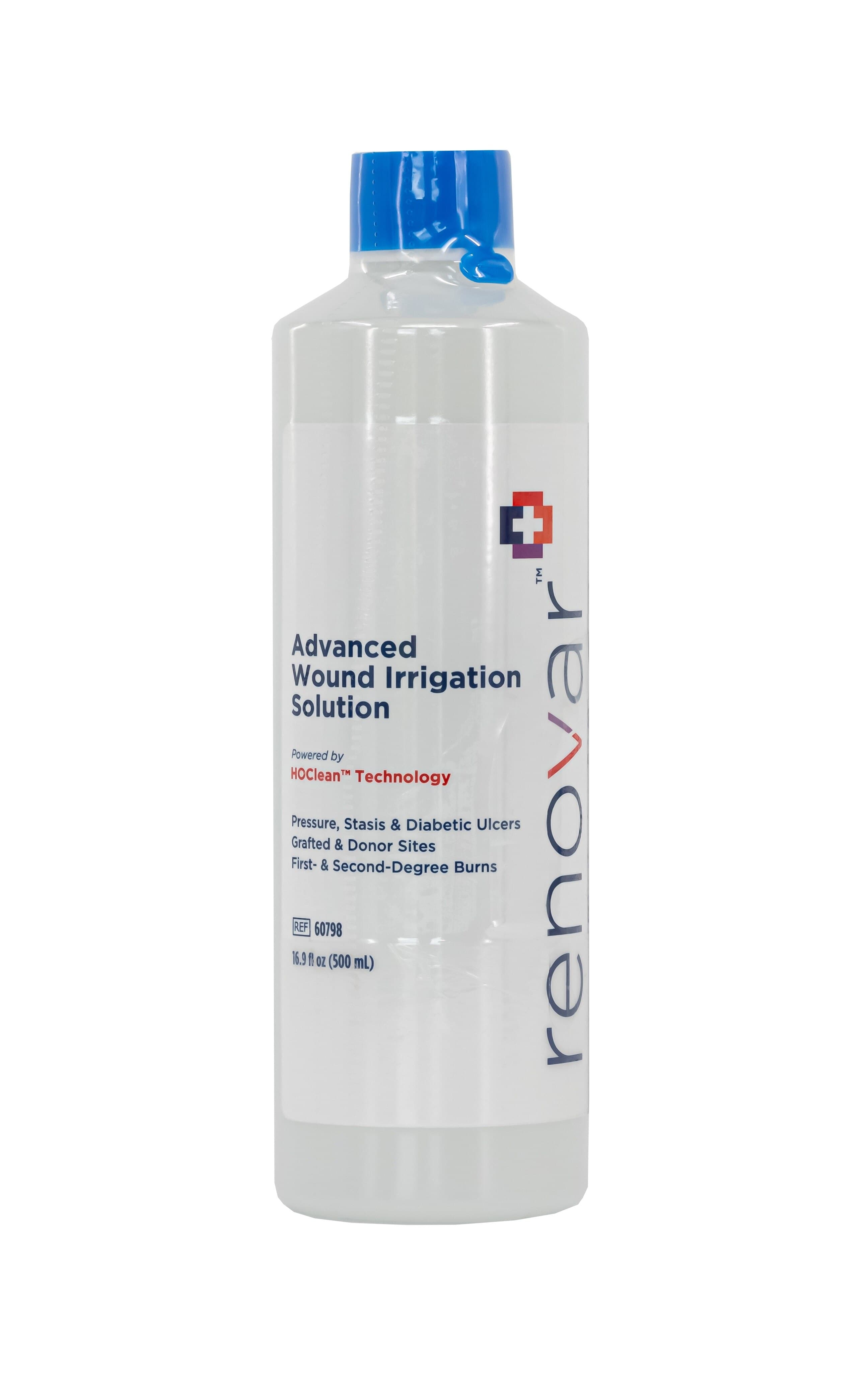 Renovar Wound Cleanser, 500 mL Bottle, Hypochlorous Acid/Sodium Chloride, Non-Sterile, Clear, Latex-Free, 12/Case - Renovar Wound Cleanser - Image 1