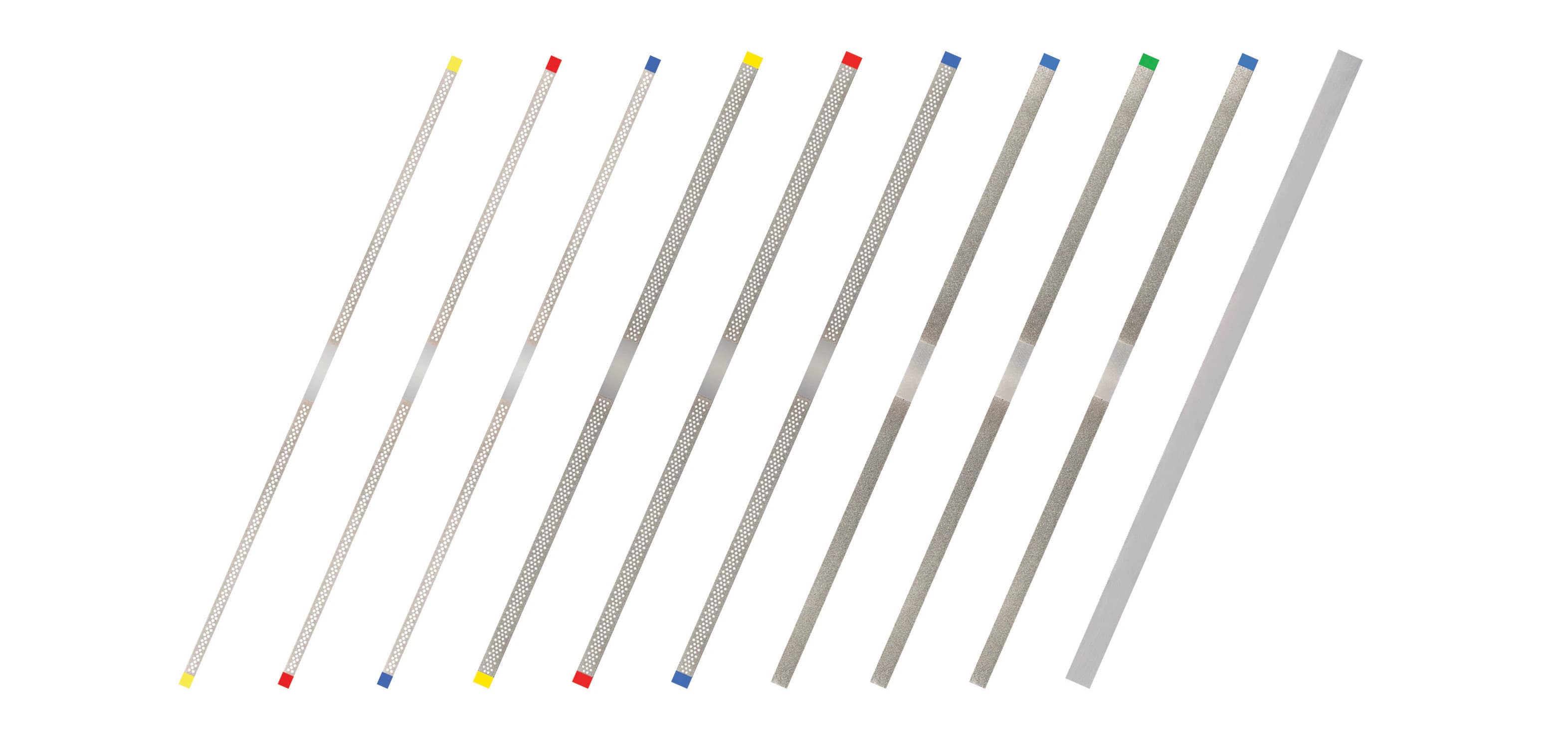 NeoDiamond IPR Strips, Perforated, Single Sided, 2.5mm, Very Fine, 10/Pkg, IPSSP25VF - IPR Diamond Strip Perforated SS Very Fine 2.5mm(10 - Image 1