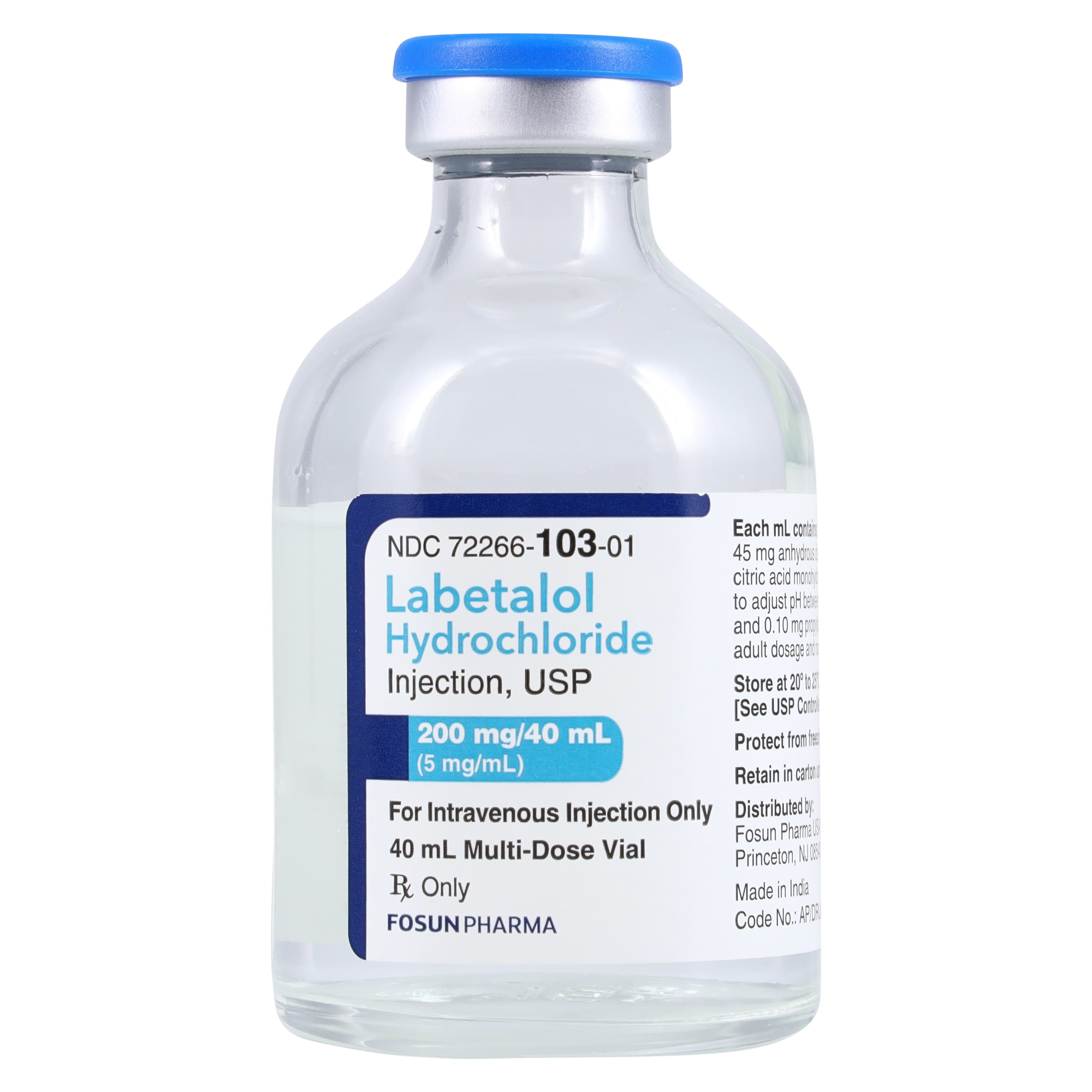 Labetalol HCl Injection, 5mg/mL, MDV, 40mL thumbnail 2