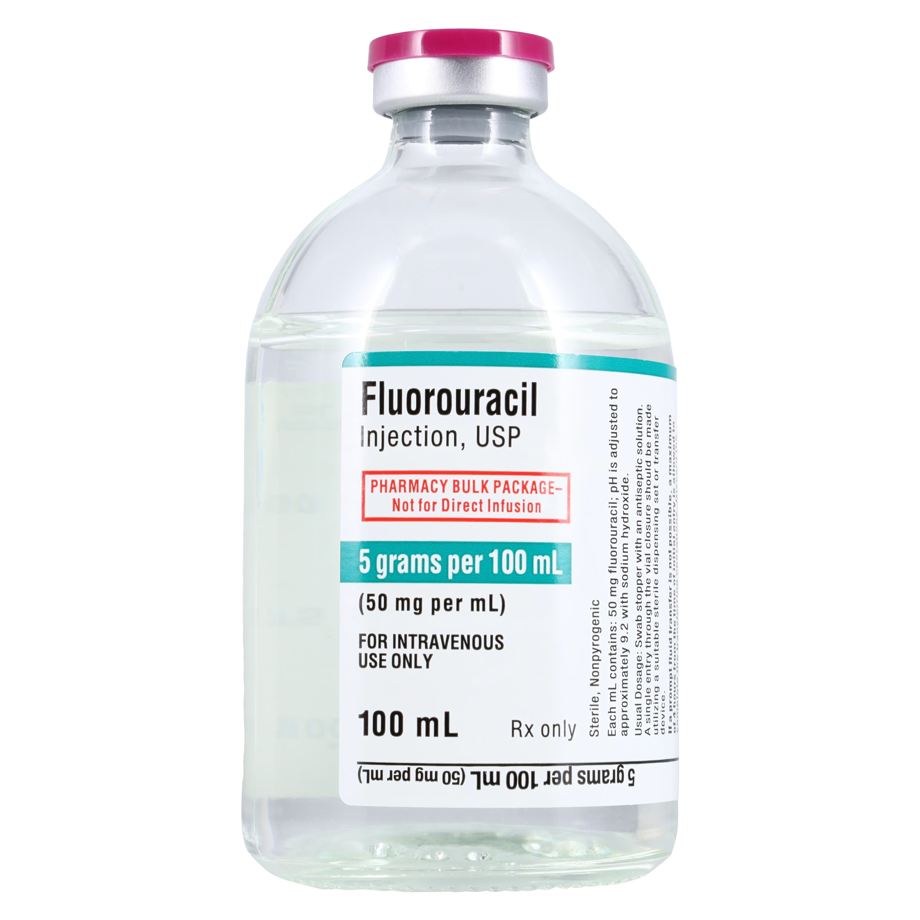 Fluorouracil Injection 50 mg/mL, Pharmacy Bulk Pack, 100 mL, Fresenius Kabi thumbnail 2