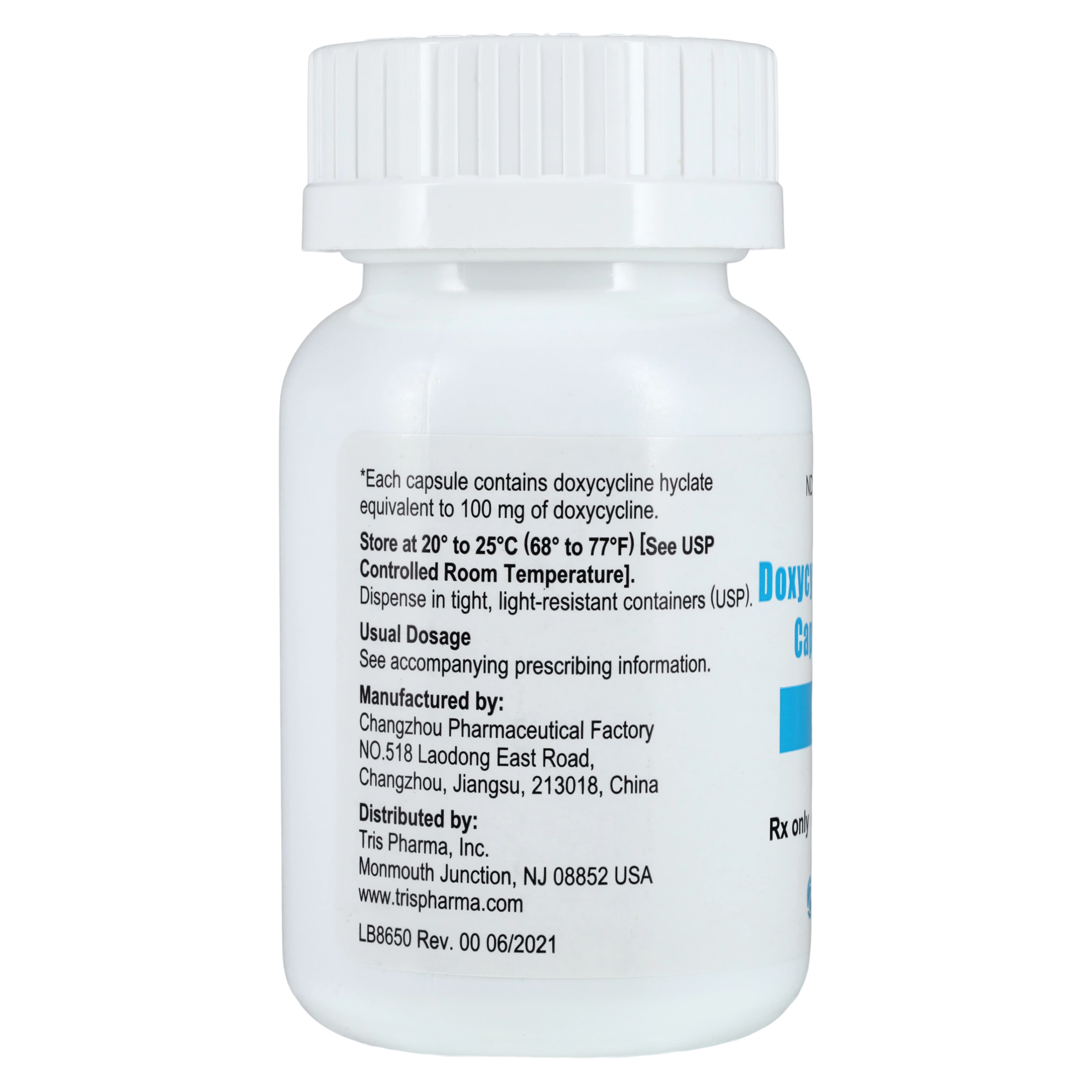 Doxycycline Hyclate Capsules, 100mg, 50/Bottle thumbnail 2