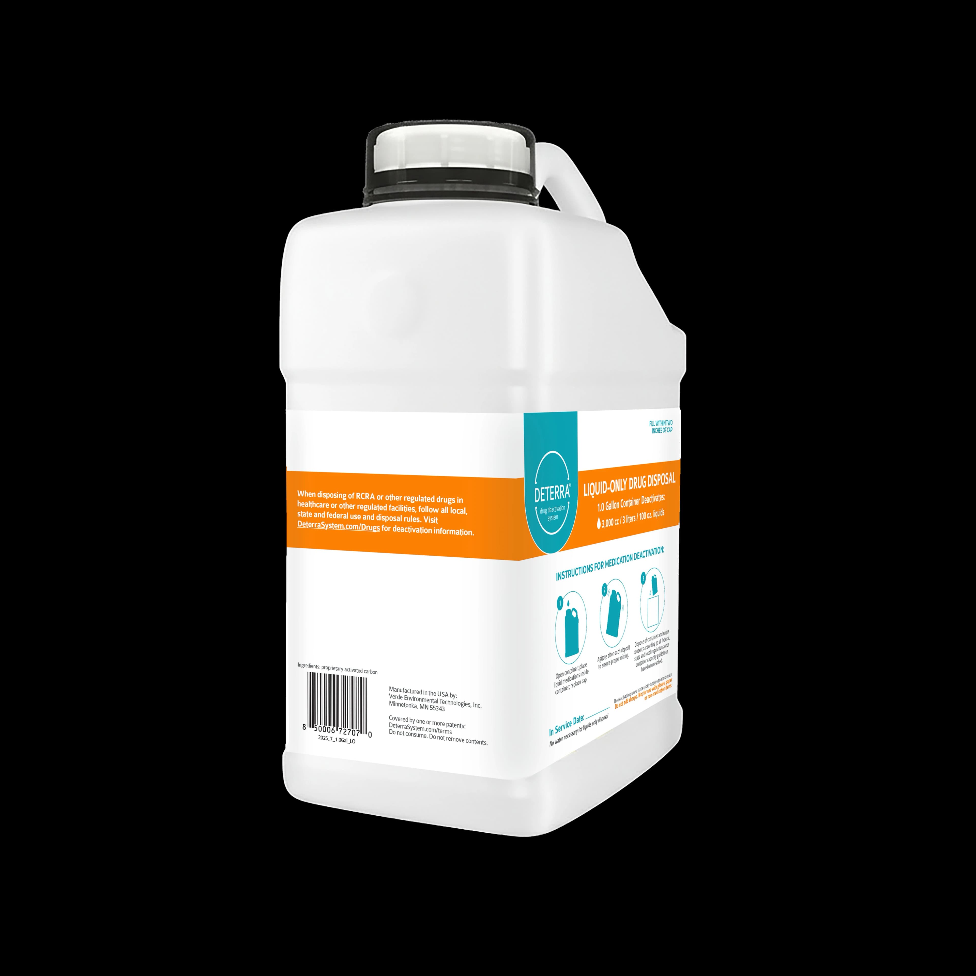 Deterra Drug Deactivation System, Liquids Only, 1 Gallon Bottle, 4/Case thumbnail 4