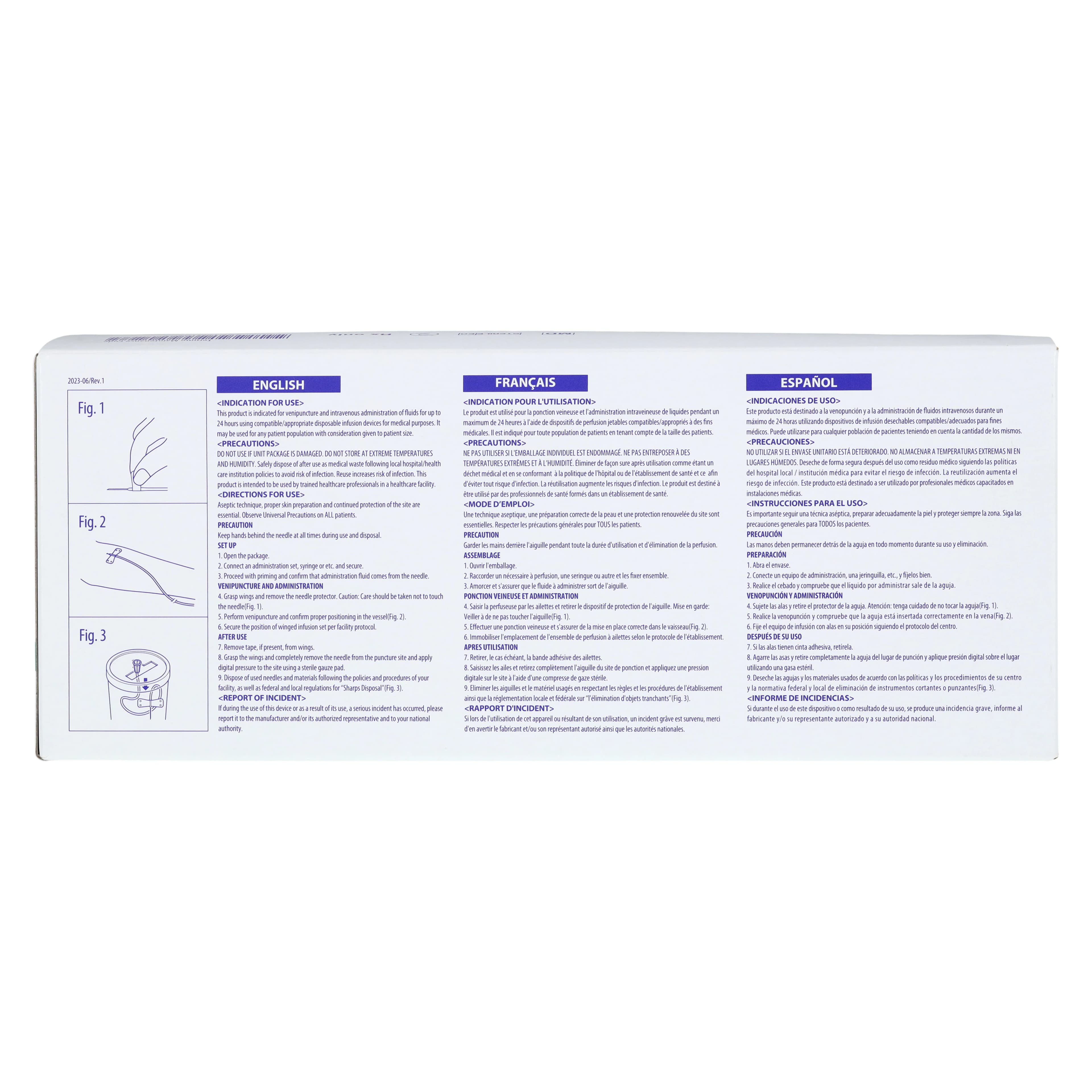 Terumo Winged Infusion Set, 21 Gauge, 3/4" Needle, 3.5" Tubing, 100/Box thumbnail 5