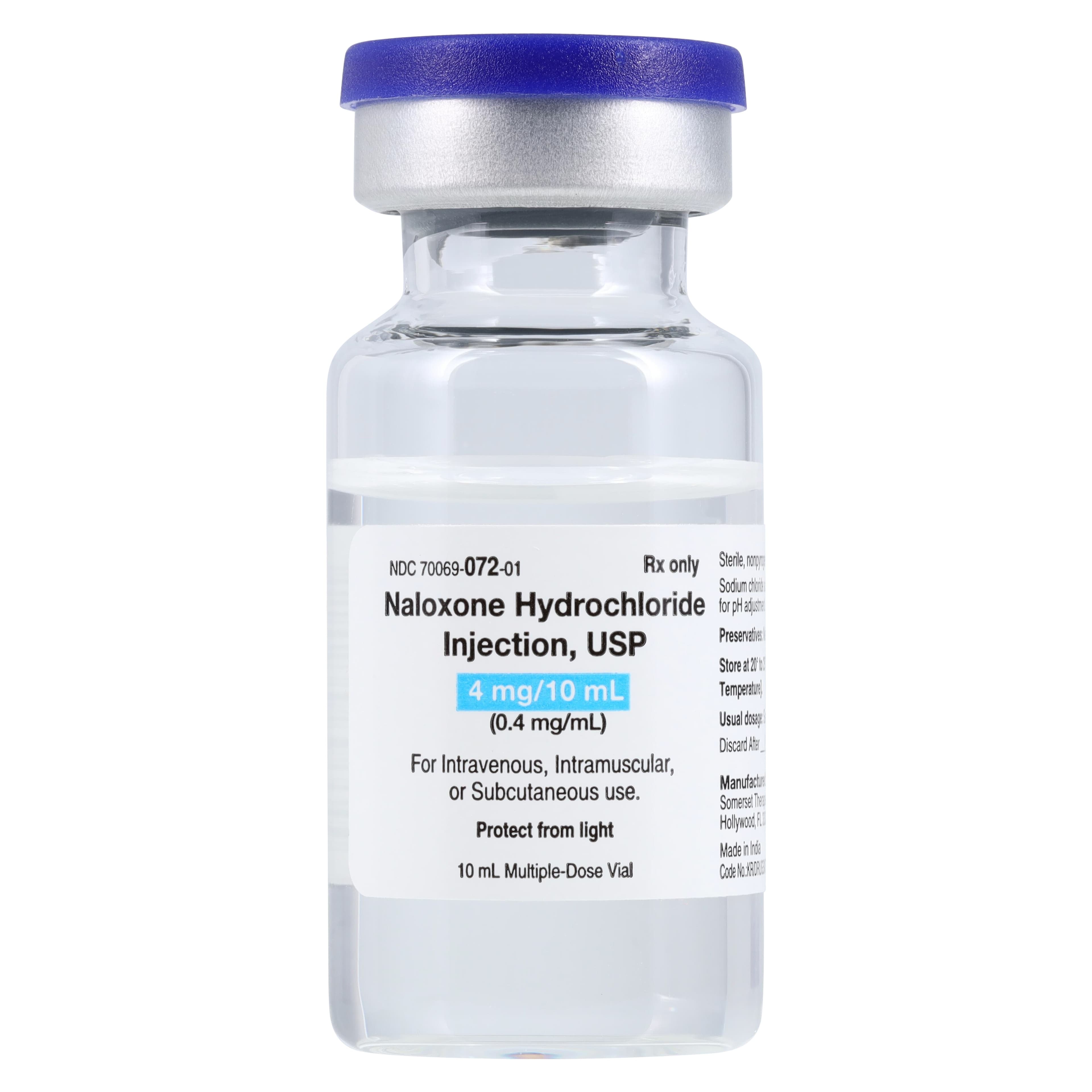 Naloxone HCl Injection, 0.4mg/mL, MDV, 10mL, 10/Package thumbnail 3