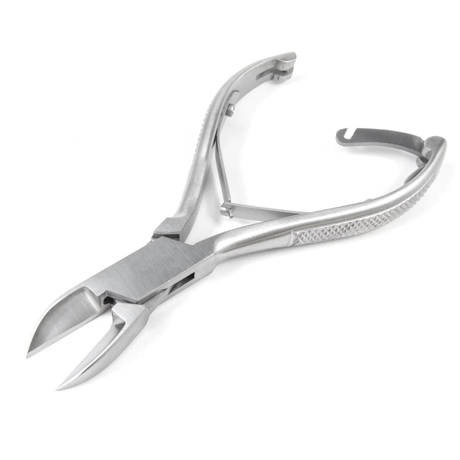 Econo Nail Nipper, 5-1/2" Concave Stainless Steel, Double Spring with Lock, Non-Sterile, Disposable, 12/Box - Nipper Nail Dble Spring w/Lock - Image 1