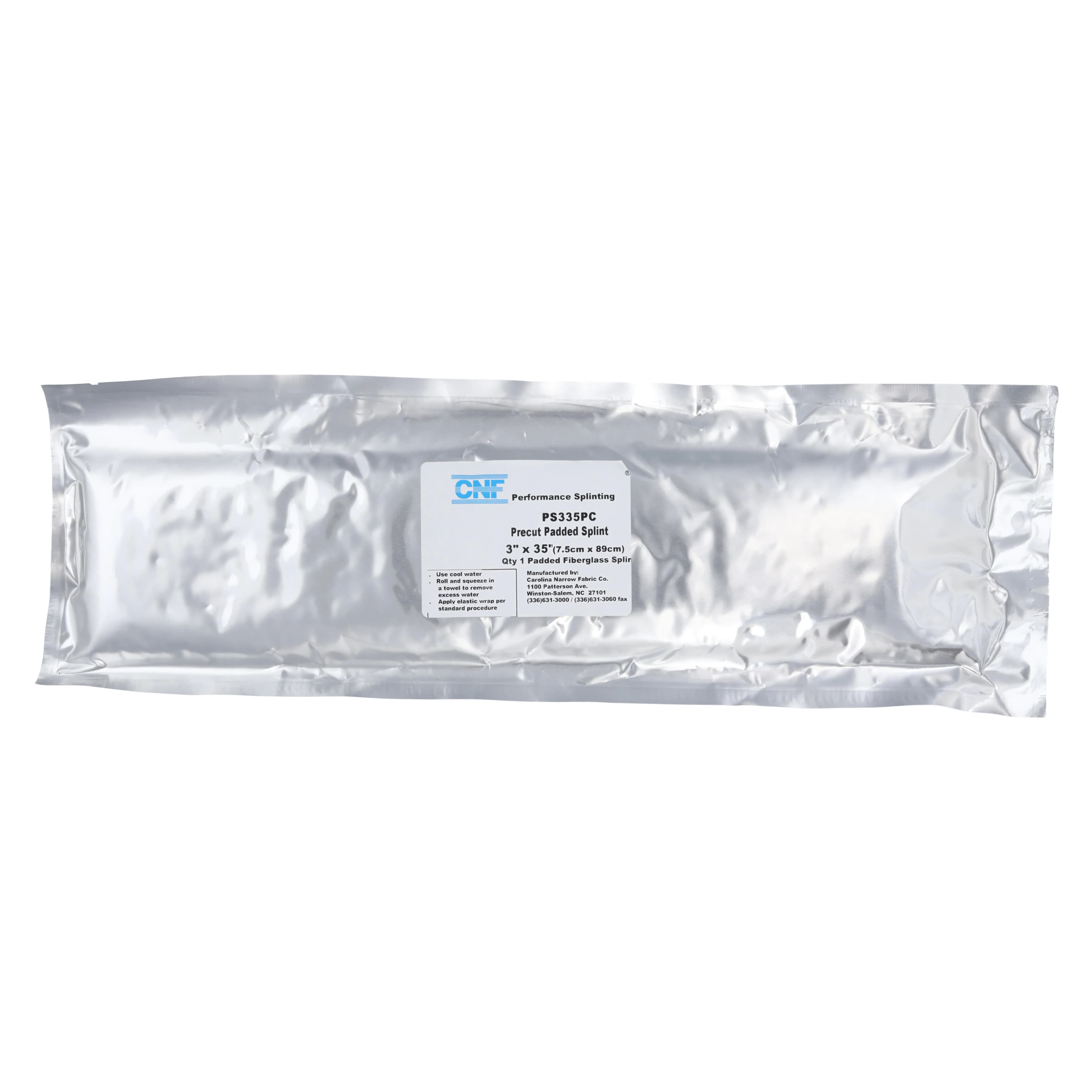 Carolina Narrow Fabric Performance Splinting Pre-Cut Fiberglass Splint, White, 3" x 35" - Pre-Cut Fiberglass Splint - Image 1