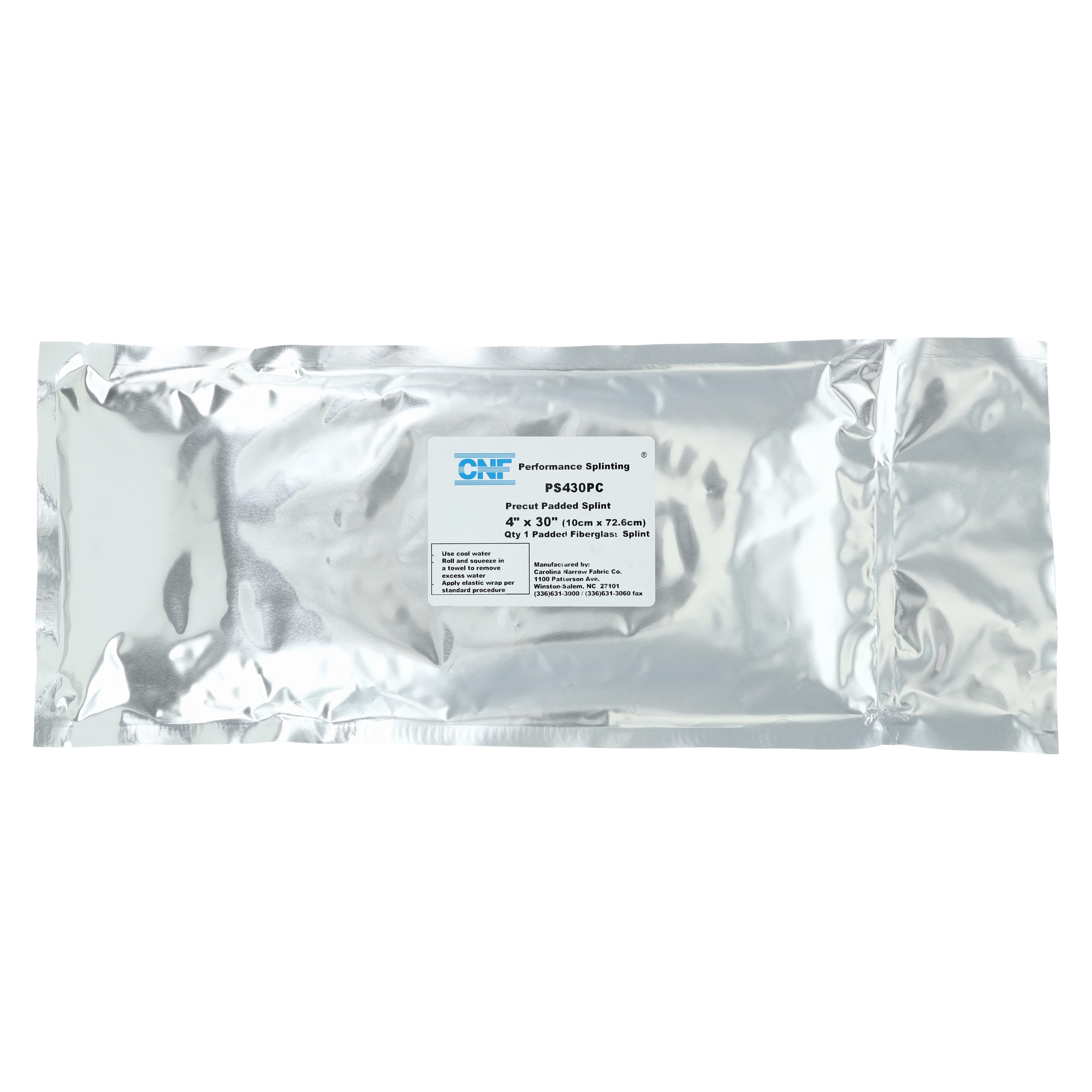 Carolina Narrow Fabric Performance Splinting Pre-Cut Fiberglass Splint, 4" x 30", White thumbnail 2