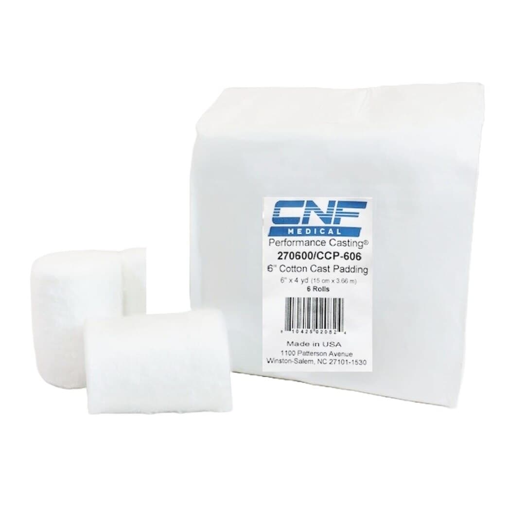 Carolina Narrow Fabric Performance Padding Cotton Cast Padding, White, 6" x 4 yd - Cotton Cast Padding - Image 1