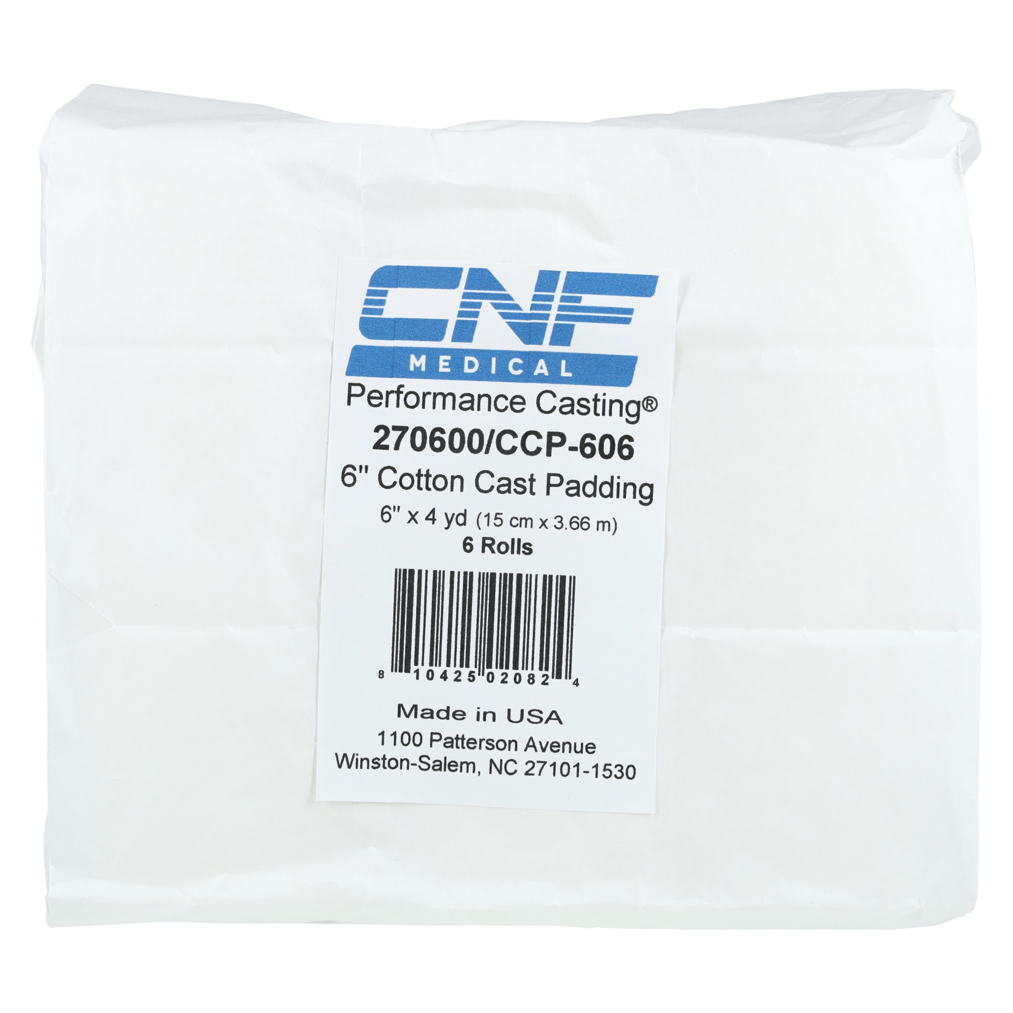 Carolina Narrow Fabric Performance Padding Cotton Cast Padding, White, 6" x 4 yd thumbnail 3