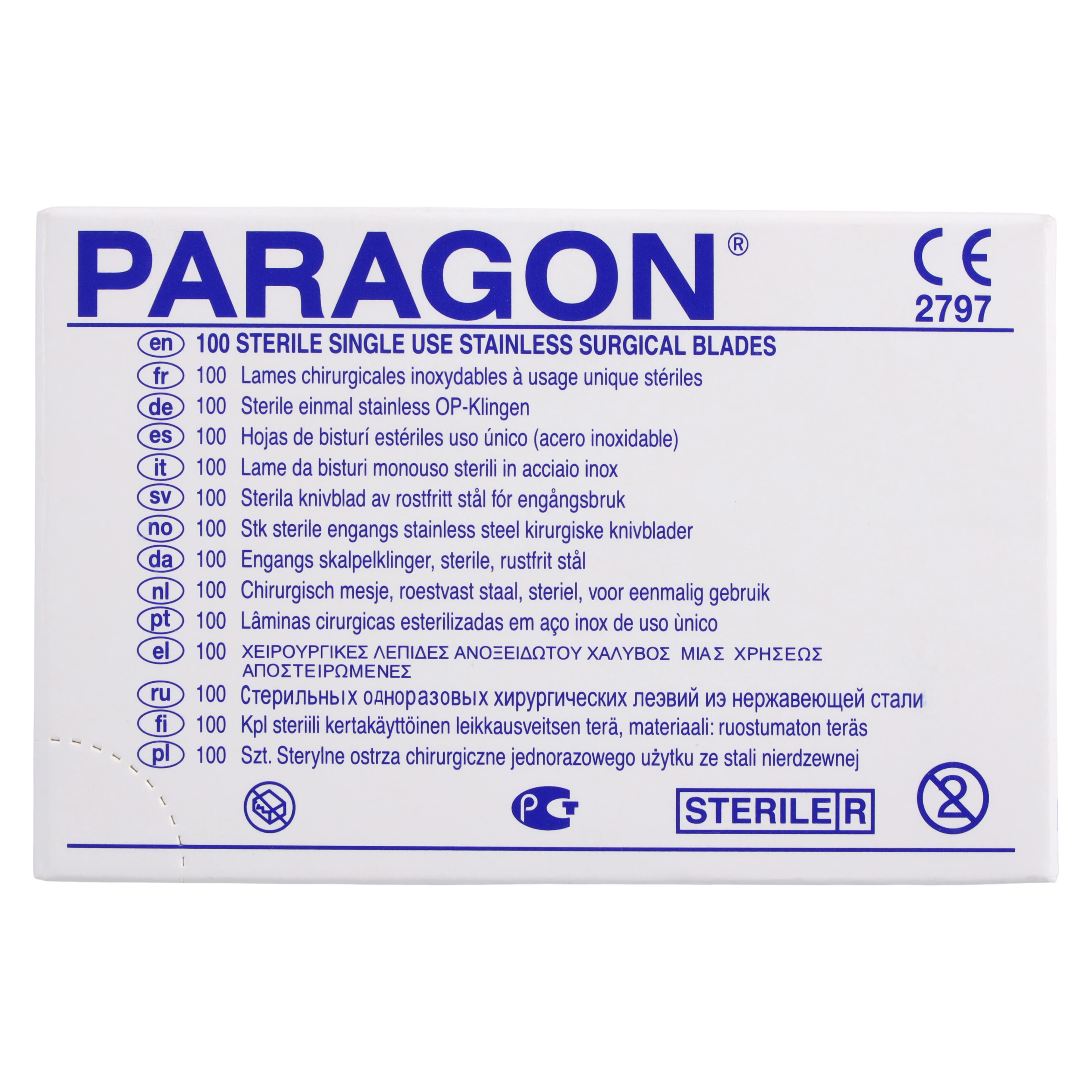 Paragon Disposable Sterile Blades, Stainless Steel, #15, 100/Bx, MDC-90010-15 thumbnail 4