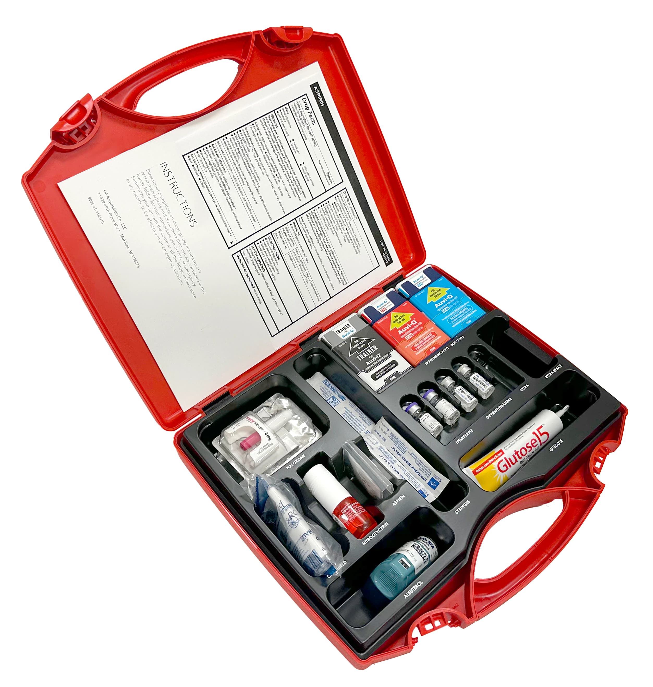 Healthfirst STAT KIT SM30 Emergency Medical Kit with Medication Management, Annual Membership Billing - STAT KIT SM30 EMERGMEDKIT - Image 1