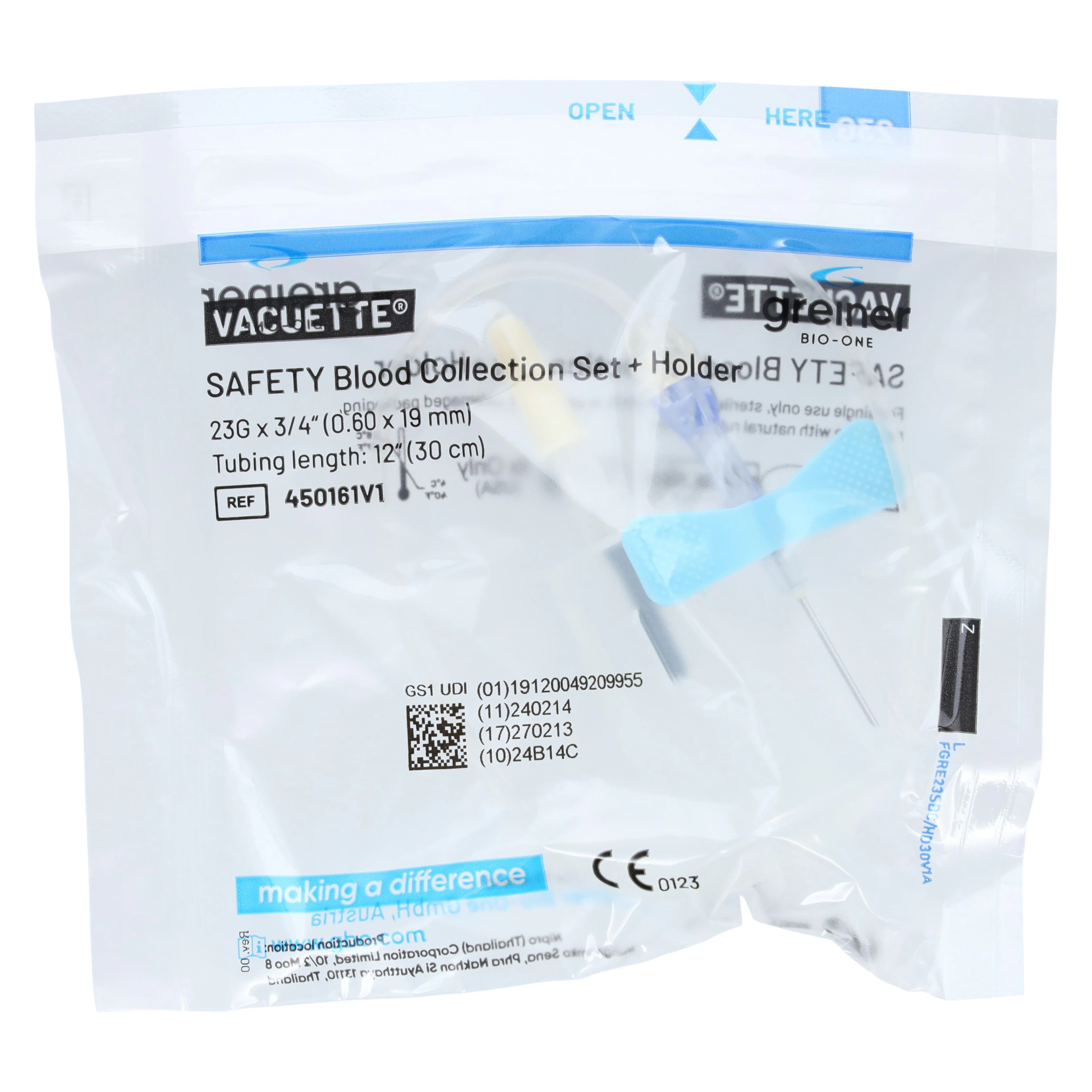 Vacuette Blood Collection Set, 23G x 30cm, Safety, 35/Box thumbnail 2