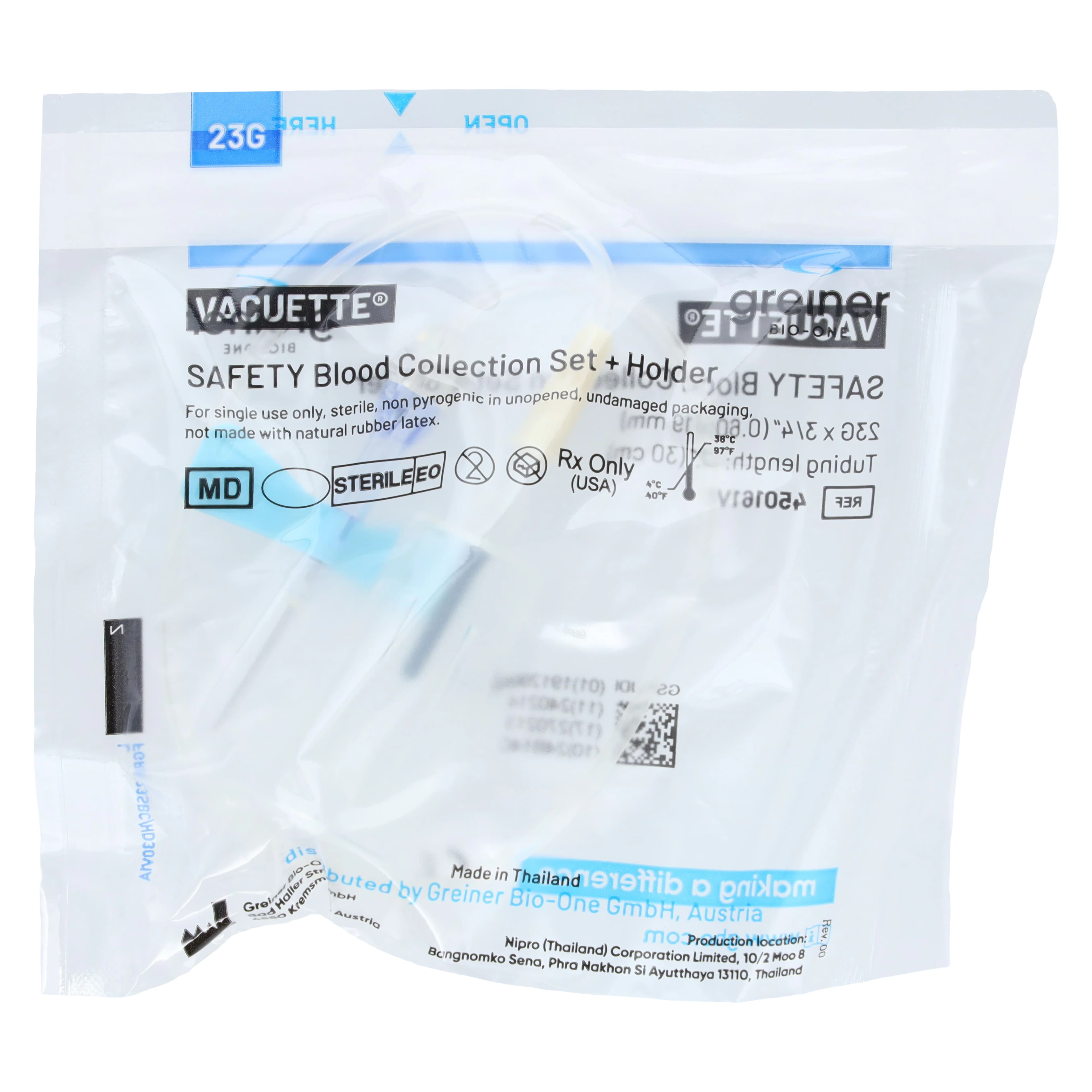 Vacuette Blood Collection Set, 23G x 30cm, Safety, 35/Box thumbnail 3