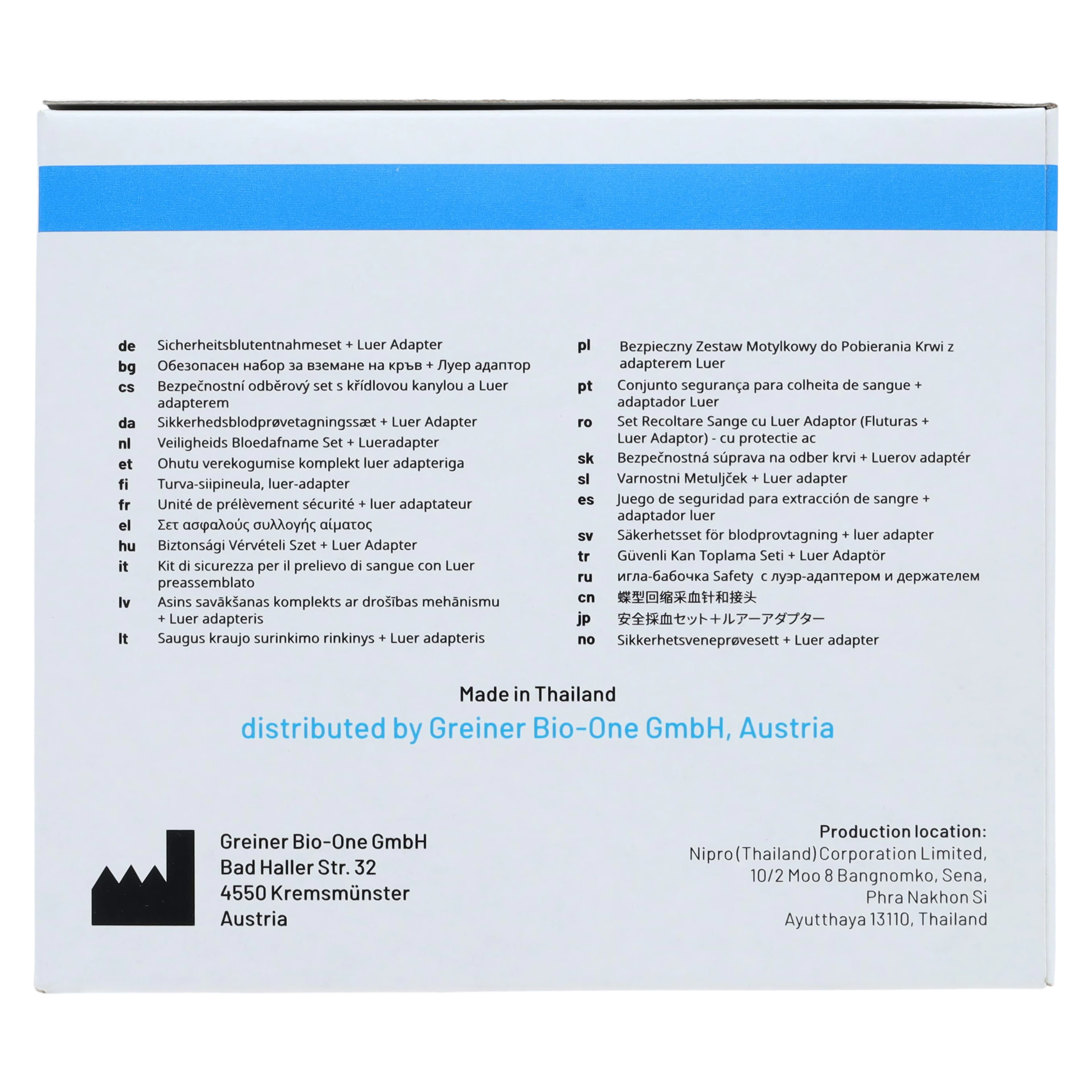 Vacuette Blood Collection Set, 23G x 3/4", Safety Blue, 90/Box thumbnail 7