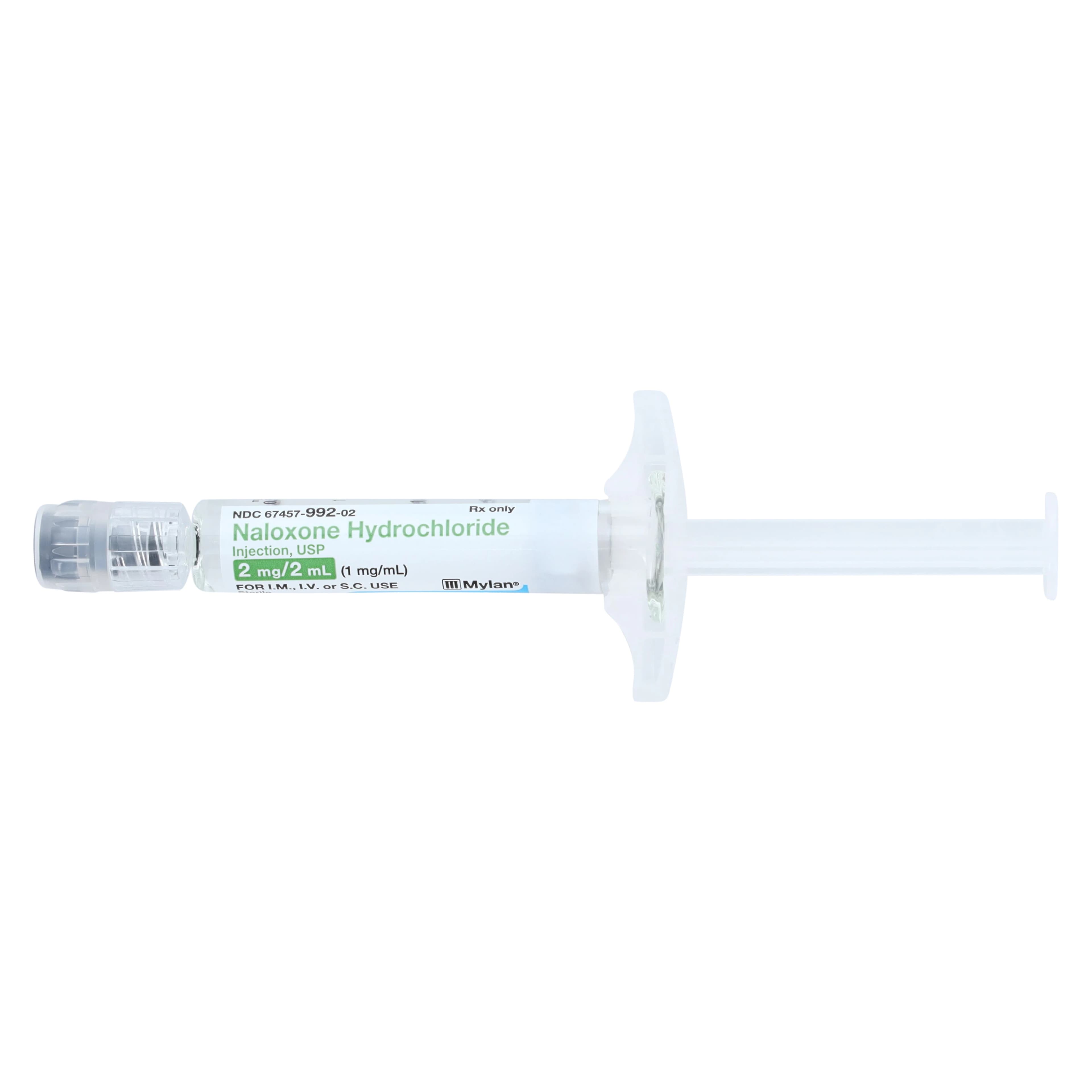 Naloxone HCl Injection 1mg/mL Prefilled Syringe, 21G x 1.5", 2mL, Each thumbnail 2