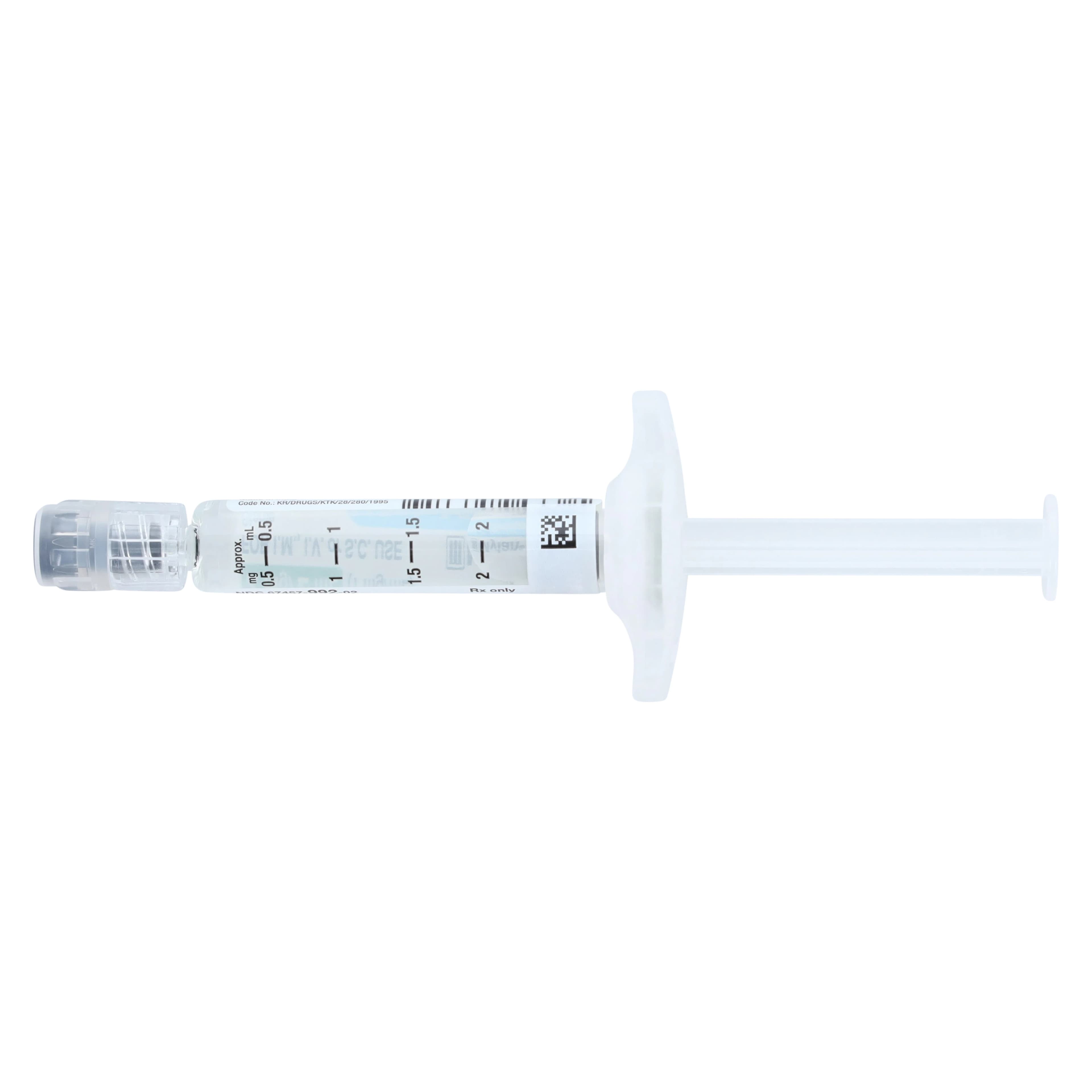 Naloxone HCl Injection 1mg/mL Prefilled Syringe, 21G x 1.5", 2mL, Each thumbnail 4