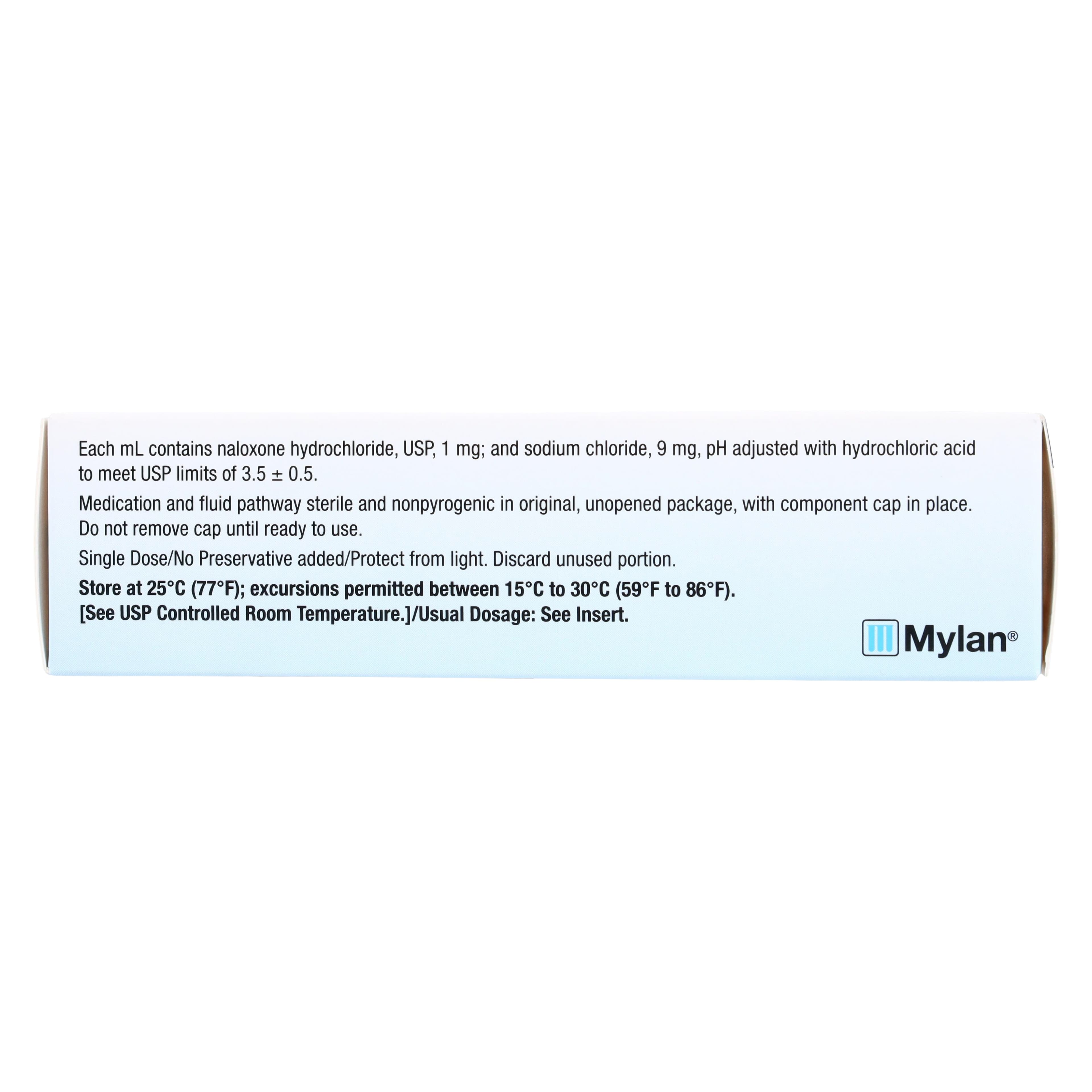 Naloxone HCl Injection 1mg/mL Prefilled Syringe, 21G x 1.5", 2mL, Each thumbnail 7
