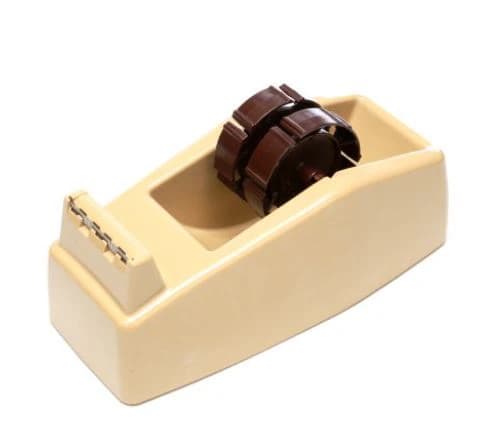 3M Scotch Heavy Duty Tape Dispenser, Beige, Removable Plastic Core, Rubber Base, 1 Each - Scotch Heavy Duty Tape Dispenser Beige - Image 1