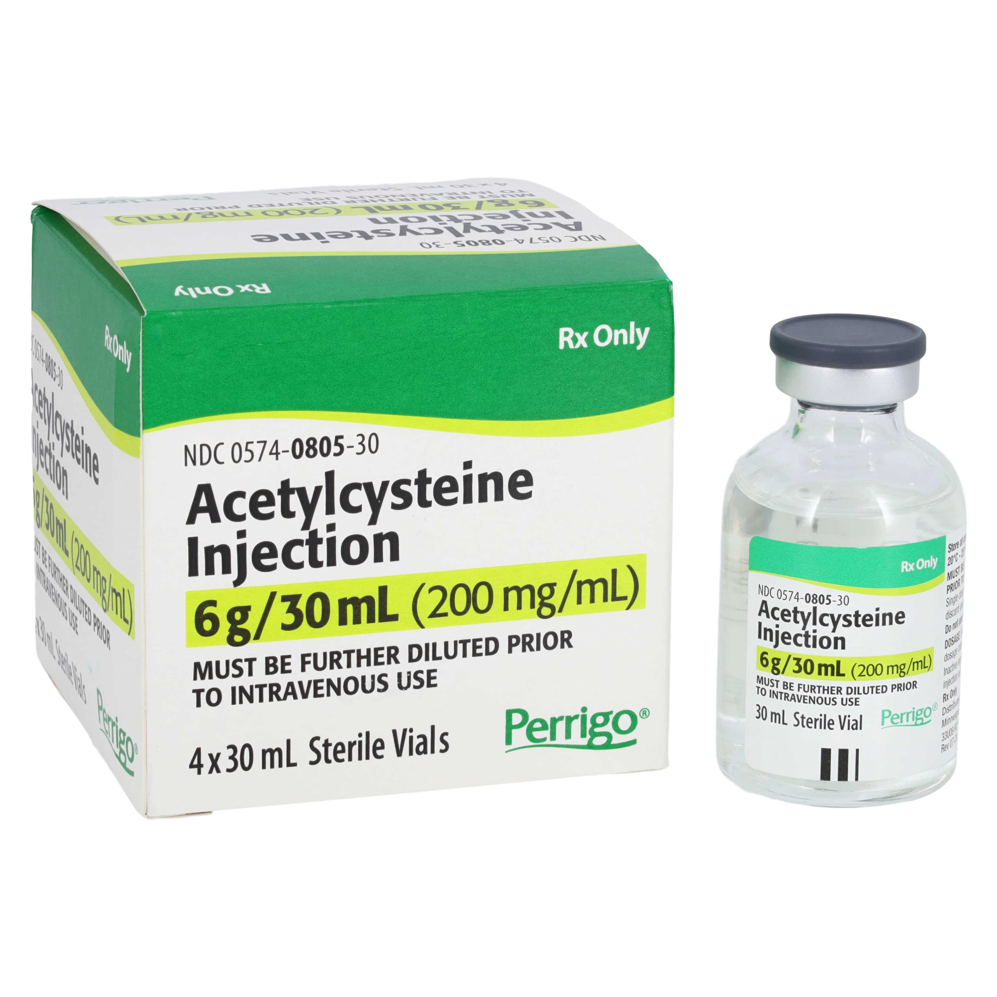 Acetylcysteine Injection 200mg/mL SDV 30mL (4/Package) - Padagis - Acetylcysteine Inj SDV 30ml - Image 1