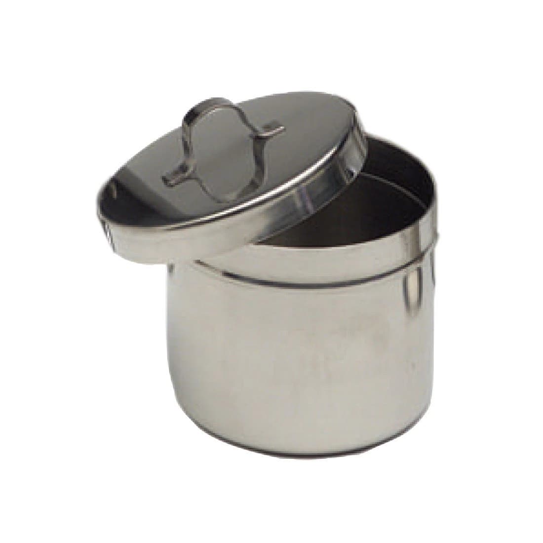 Ace Southern Stainless Steel Needle/Ointment Jar, 1/4 Quart, 3" x 2-1/2", Silver - Stainless Steel Needle/Ointment Jar 1/4 Quart 3" x 2-1/2" - Image 1