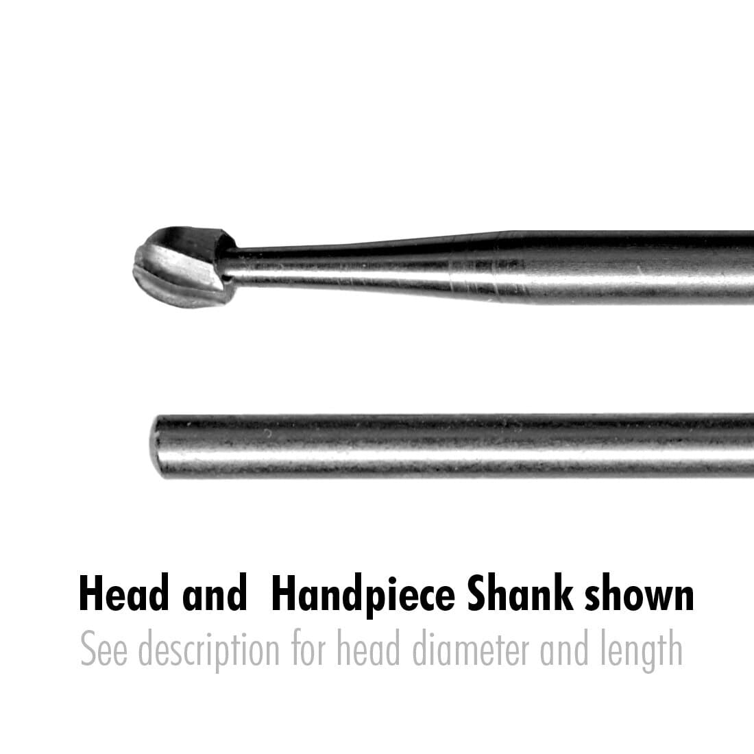 Ace Surgical Bur 8 Round 2.3Hd, Non-Sterile, 44 mm, 10/Pk thumbnail 2