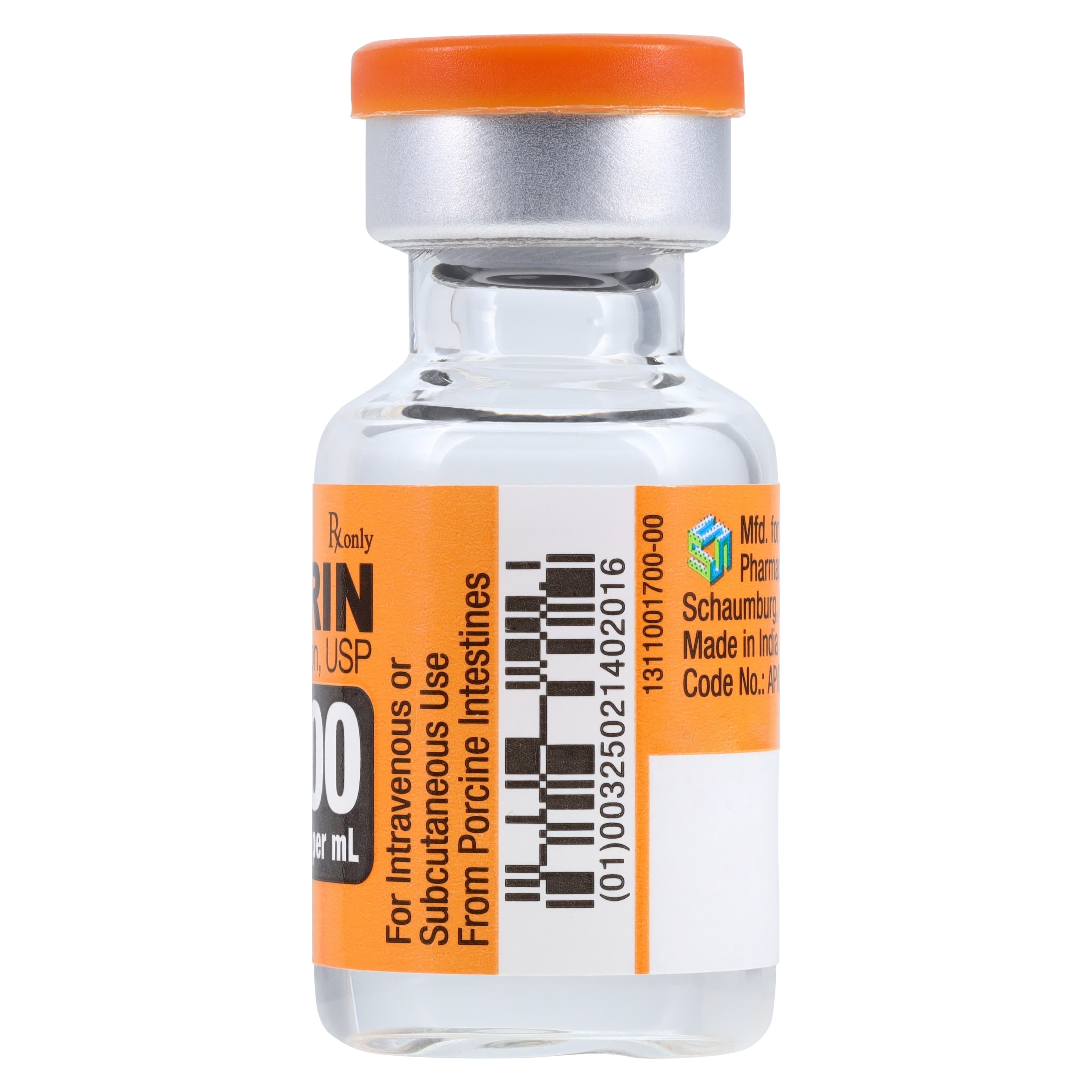 Heparin Sodium (Pork) Injection, 5,000 USP Units/mL, MDV 1mL, 25/Package thumbnail 3