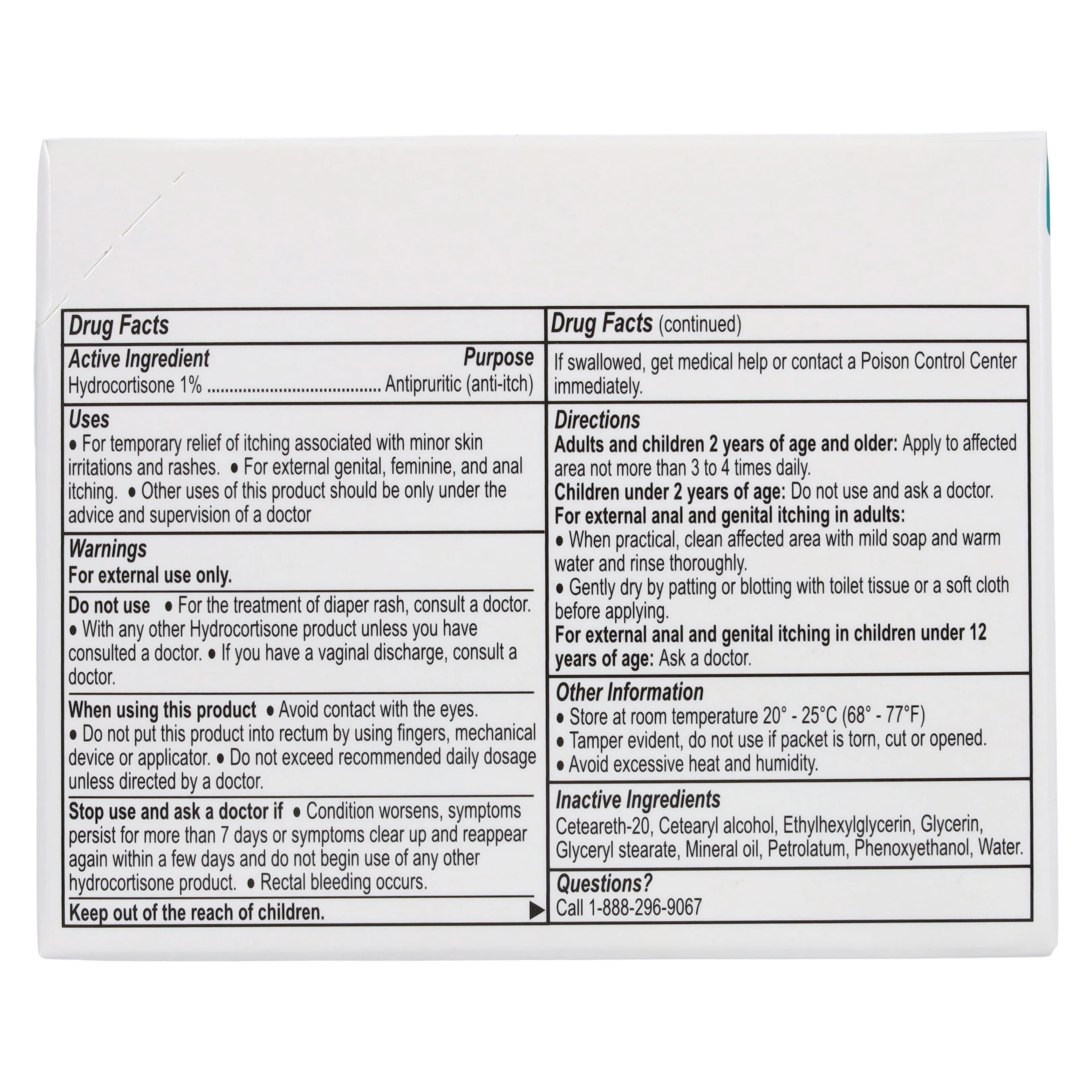 Trifecta Hydrocortisone Cream, 1%, 0.9g Foil Pack, 25/Box thumbnail 4