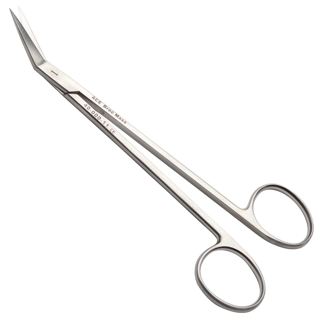 Ace Surgical Scissor Locklin #12, Curved, Stainless Steel, 6.25 in thumbnail 2